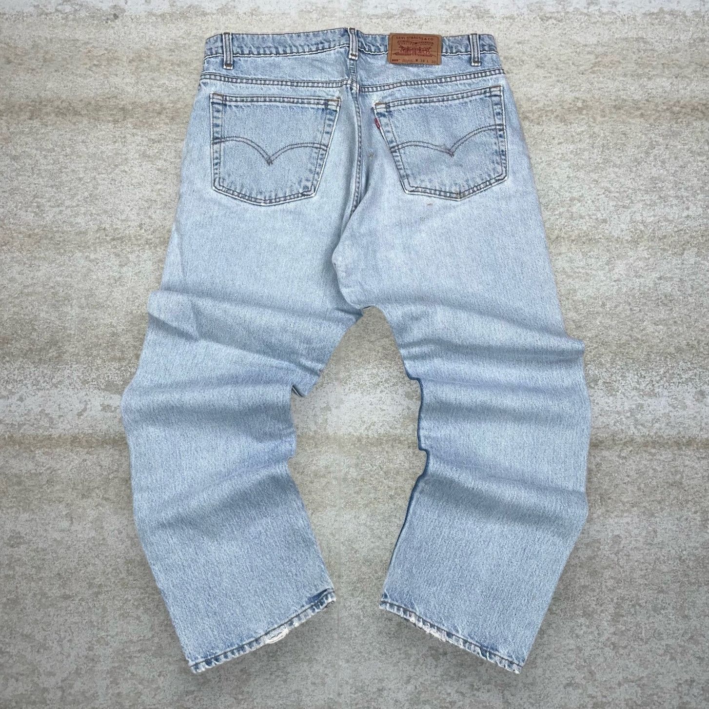 Levi's Vintage 90s Levis 505 Jeans 38x30 Straight Fit Light Wash Size US 38 / EU 54 - 1 Thumbnail