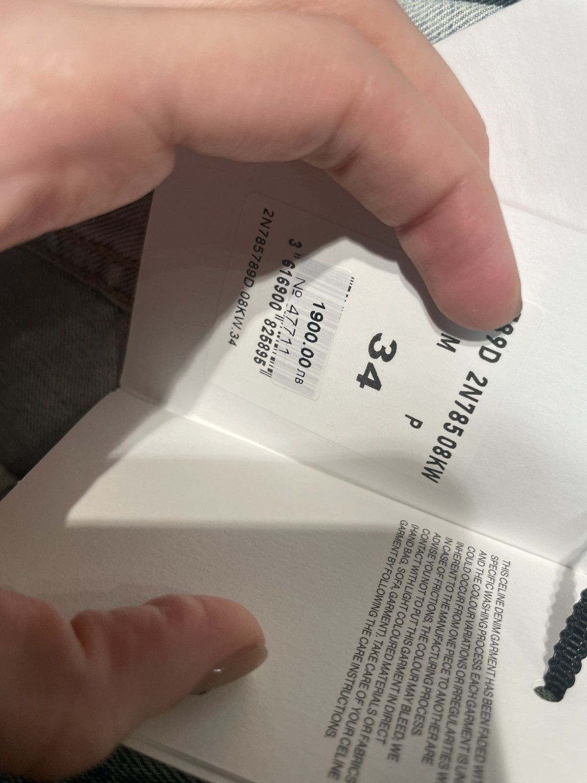 Celine WESLEY JEANS IN RIDER WASH DENIM Size US 34 / EU 50 - 4 Thumbnail
