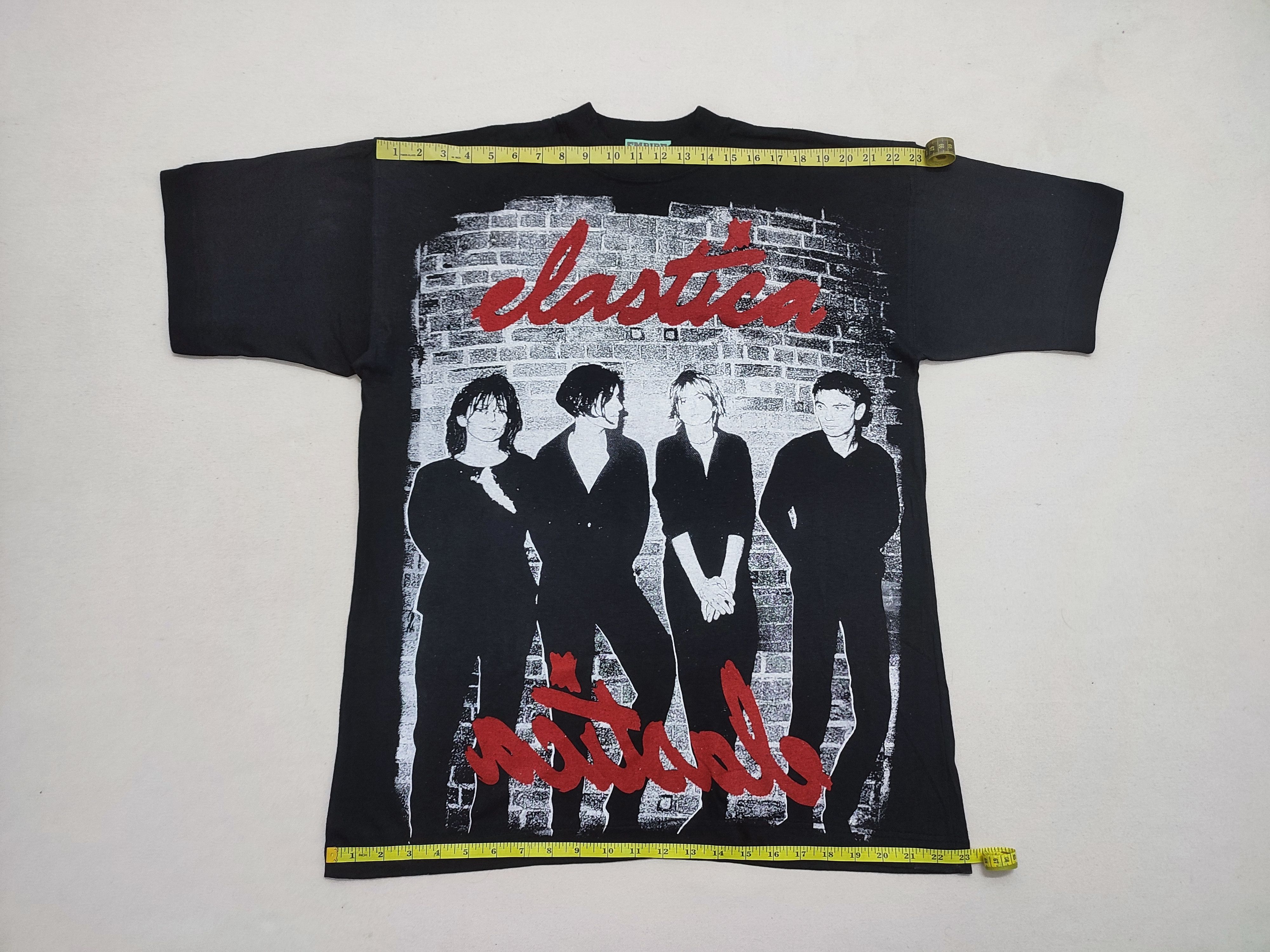 Vintage Nearly Deadstock True Vintage 1990s Elastica Overprint Tee Size US XL / EU 56 / 4 - 4 Thumbnail