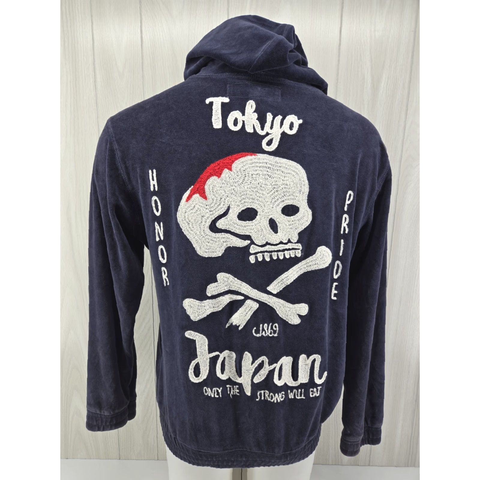 Iro IRO Ochi Jacket Sweatshirt Blue Mens Large Full Zip Hoodie Polyester Size US L / EU 52-54 / 3 - 2 Thumbnail