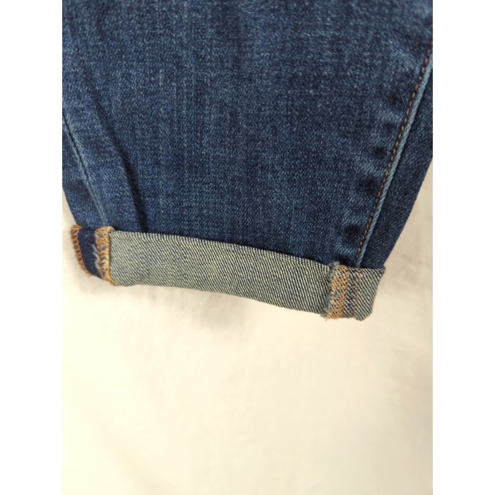 Talbots TALBOTS Flawless Girlfriend Jeans Blue Denim 2P Petite 5-Pocket Ankle Denim Medium Wash Rolled Up Cuffs Zip Button Closure Womens Size 26" / US 2 / IT 38 - 4 Thumbnail