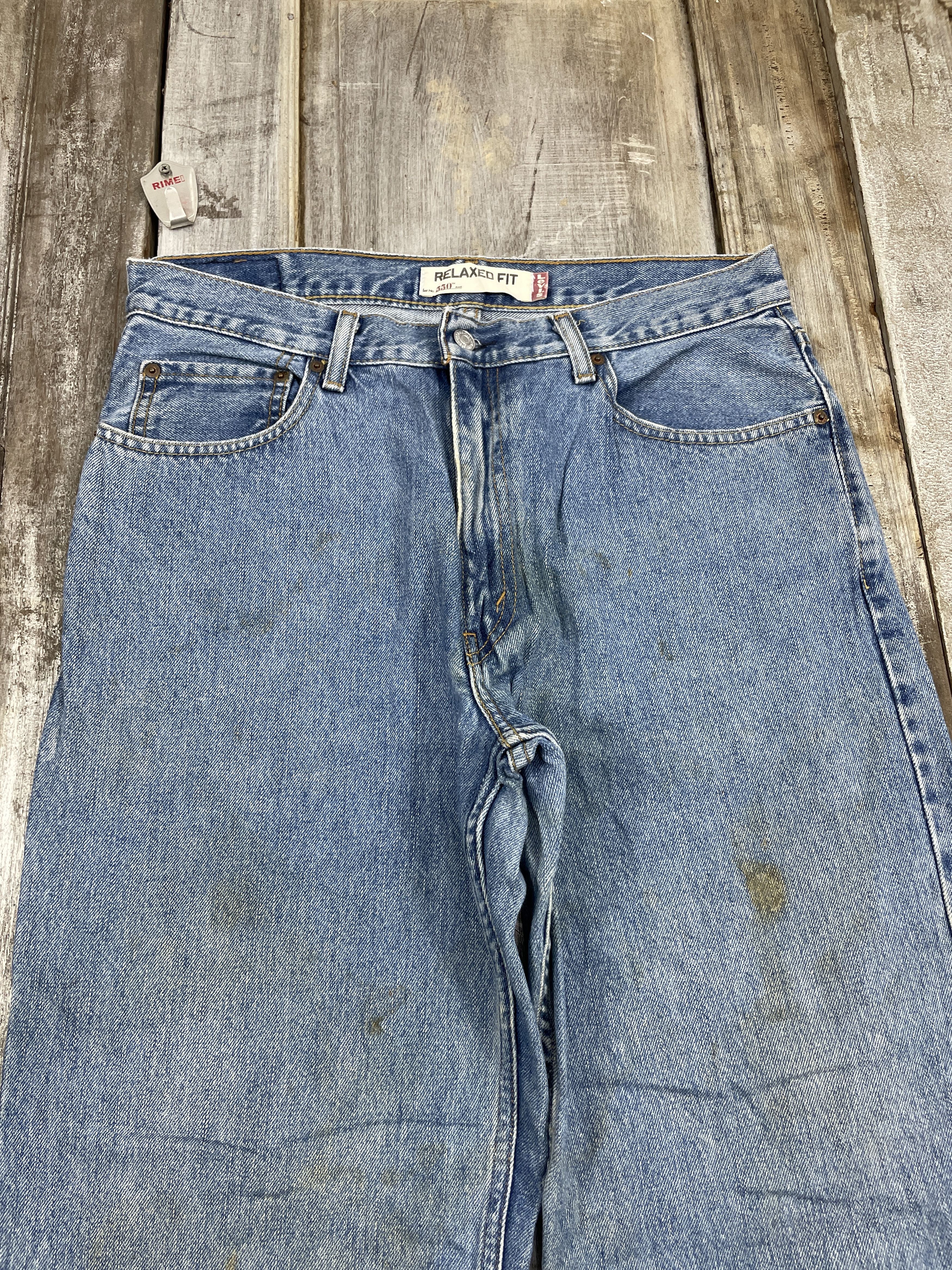 Levi's × Vintage Vintage Levi's 550 Faded Jeans WC 376 Size US 33 - 3 Thumbnail