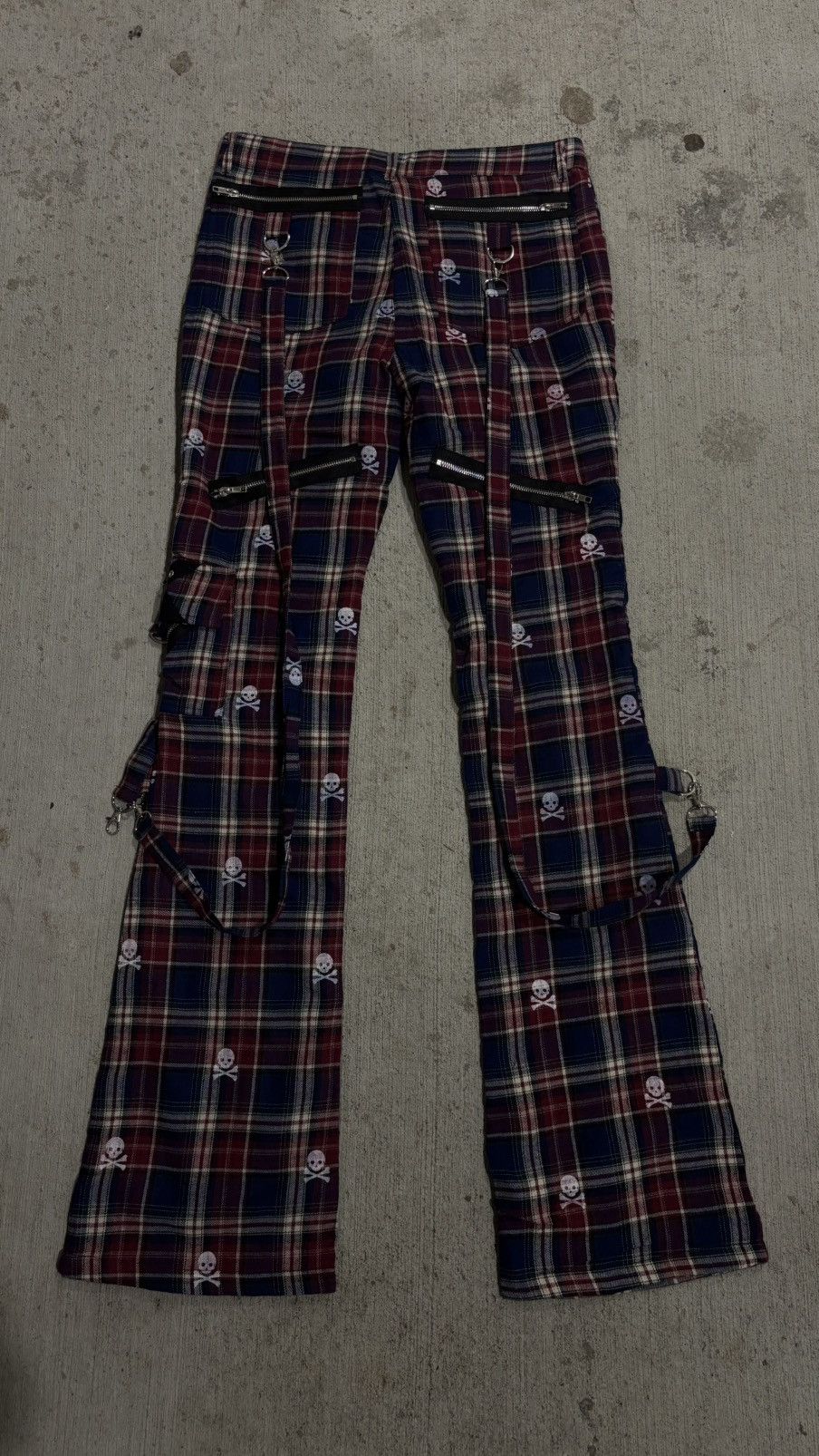 Other Wrstwrstwrst Skull Plaid Bondage Denim Size US 32 / EU 48 - 18 Thumbnail