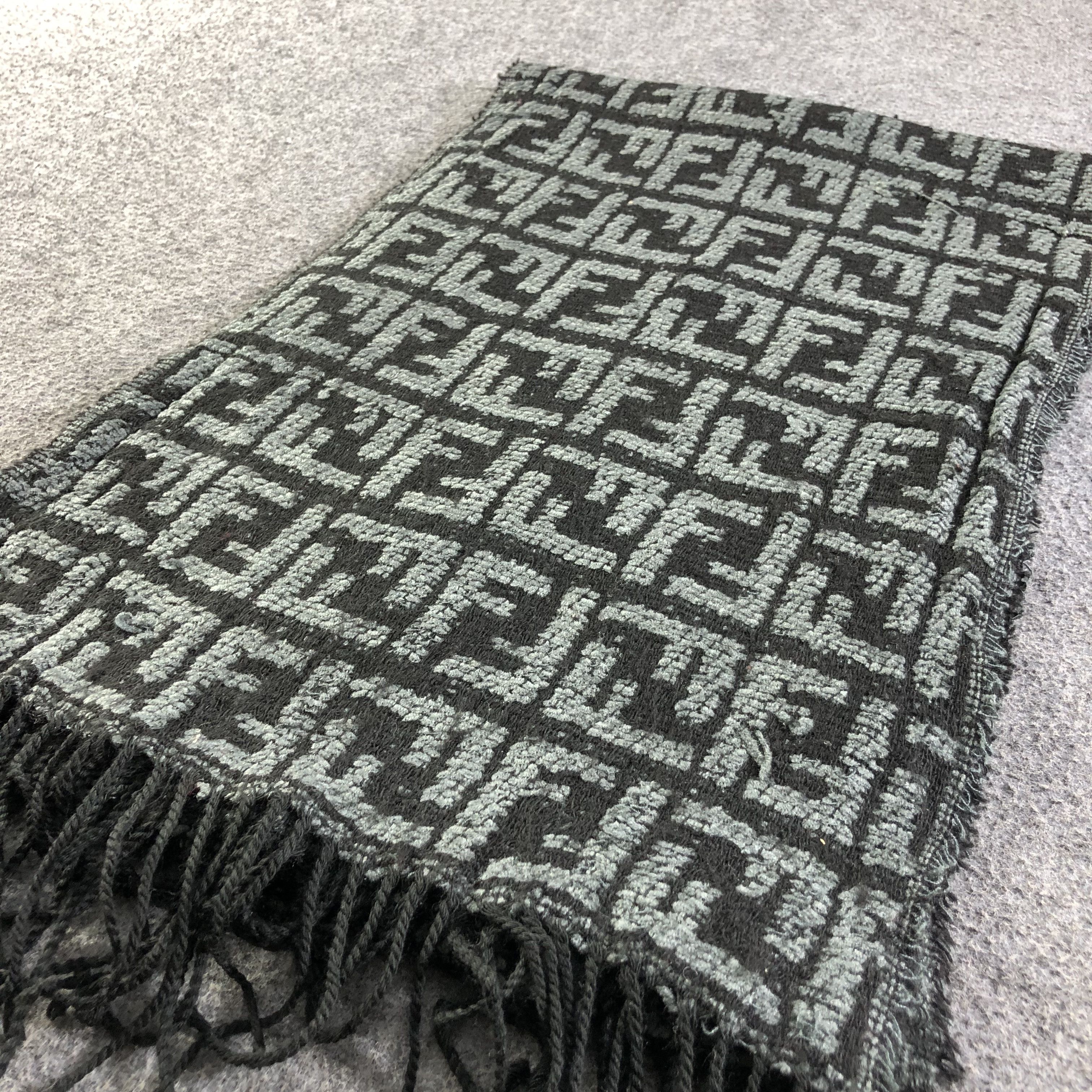 Fendi Fendi FF Full Print Monogram Scarf Muffler Neck Wrap V1718 Size ONE SIZE - 2 Thumbnail