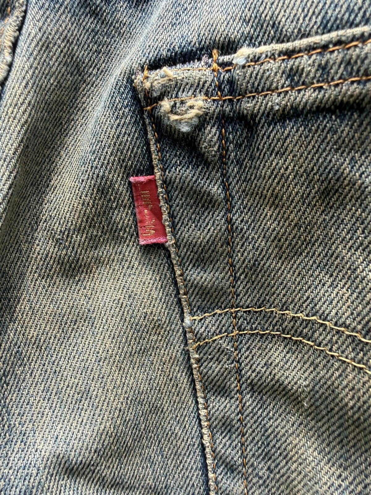 Levi's Vintage Clothing W32x32.5 vintage levi’s 501xx redline distressed Size US 32 / EU 48 - 9 Thumbnail