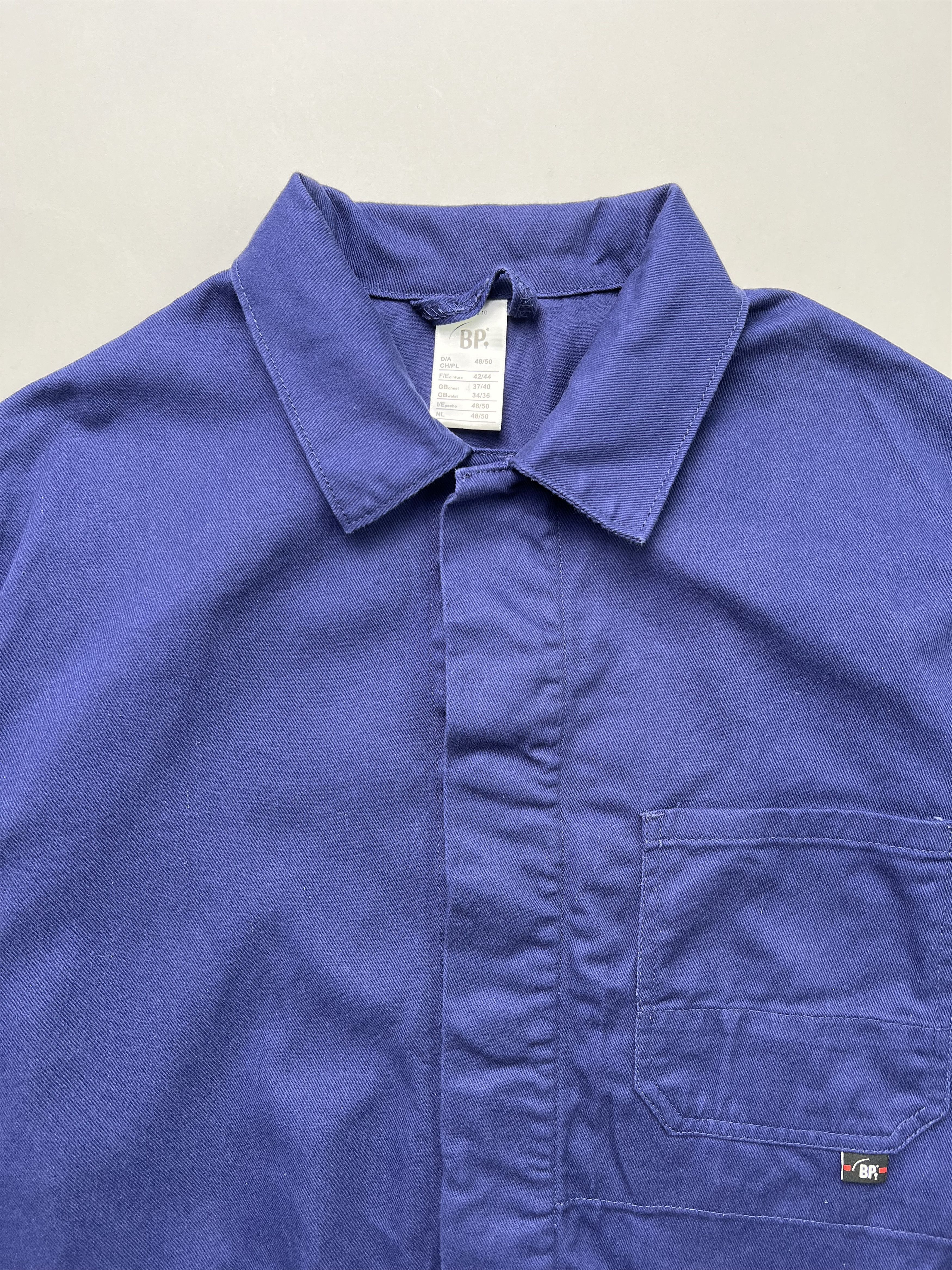 Vintage French Work Chore Jacket Vintage Bleu De Travail Size US L / EU 52-54 / 3 - 2 Thumbnail