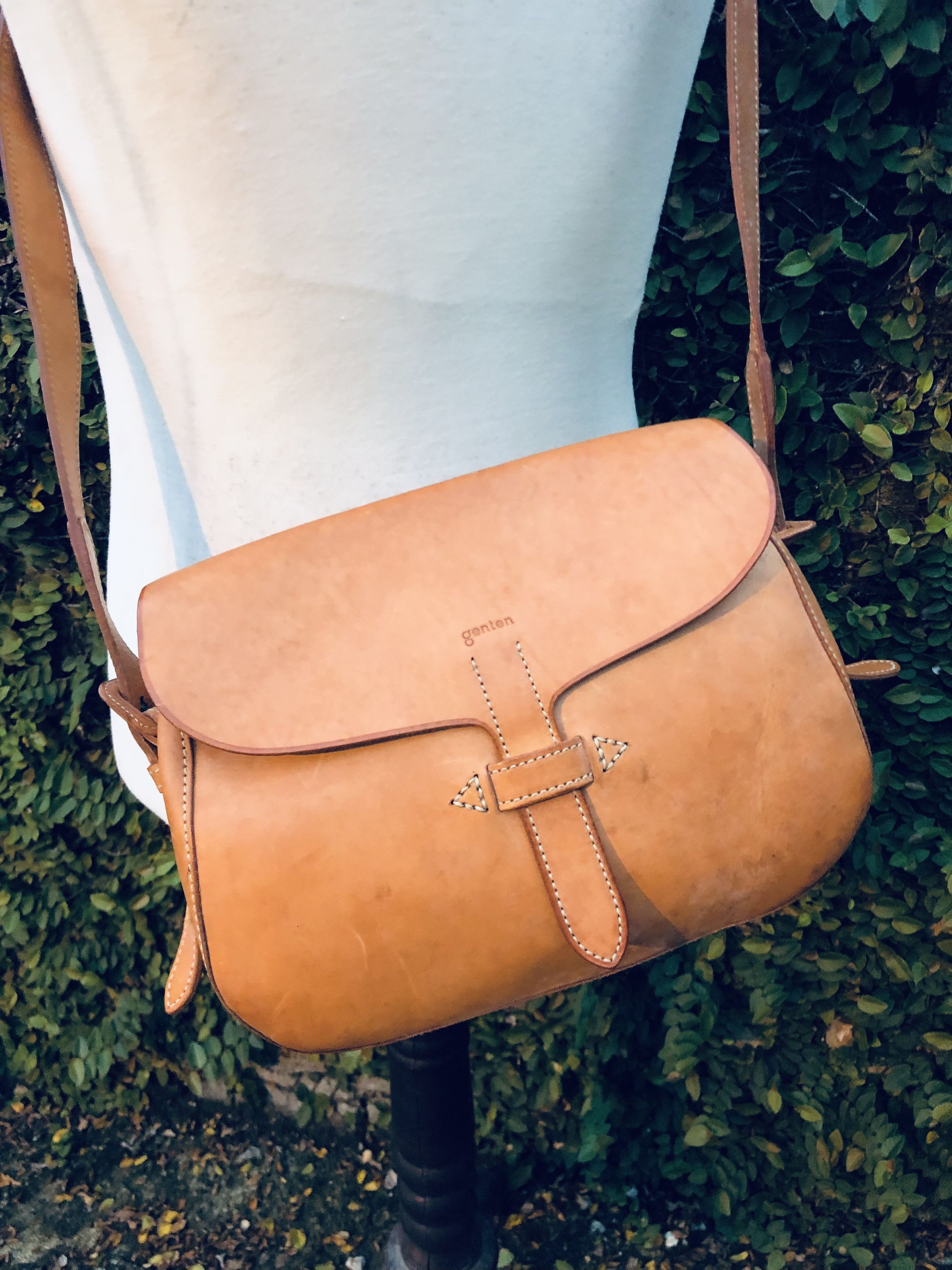 Genuine Leather Japanese Genten Genuine Leather Style Crossbody Bag Size ONE SIZE - 8 Thumbnail