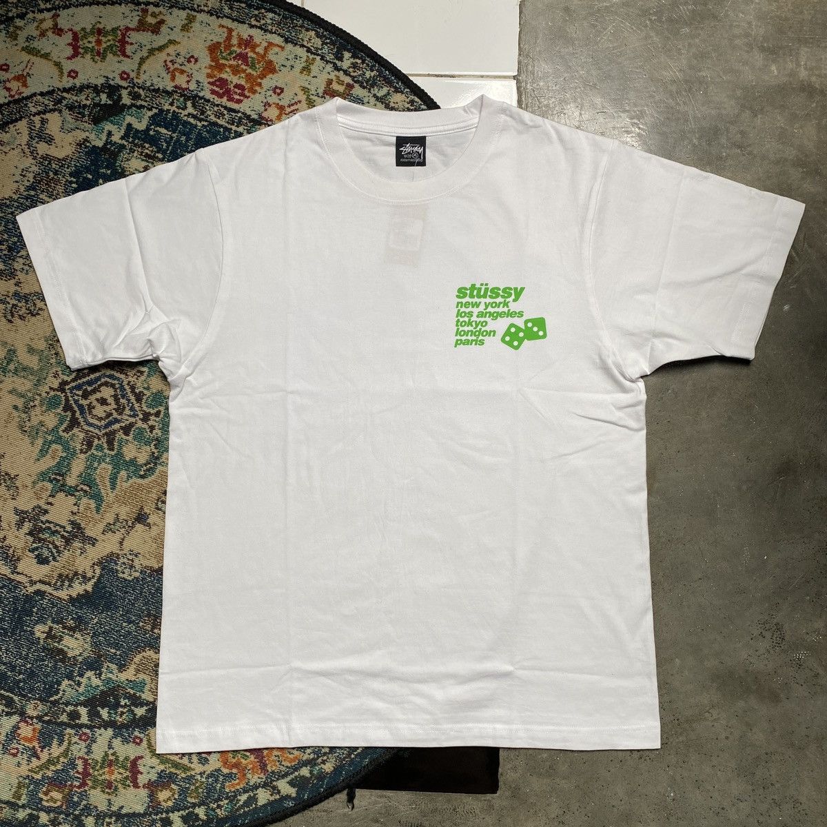 Stussy STUSSY SILHOUETTE TEE-WHITE | Grailed