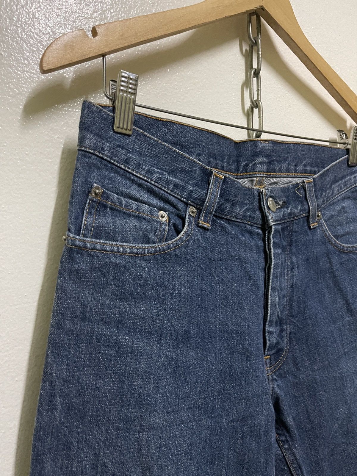 Helmut Lang × Vintage Helmut Lang Blue Jeans Size US 30 / EU 46 - 2 Thumbnail