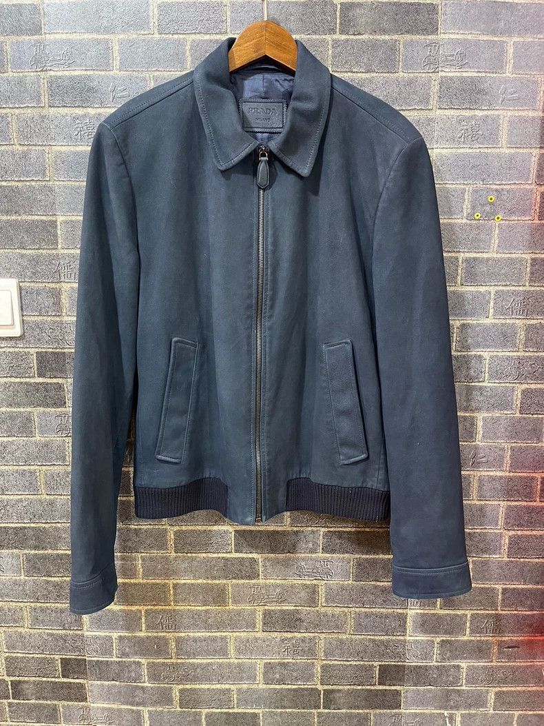 Prada Prada Navy Jacket with Zipper Size US M / EU 48-50 / 2 - 1 Thumbnail
