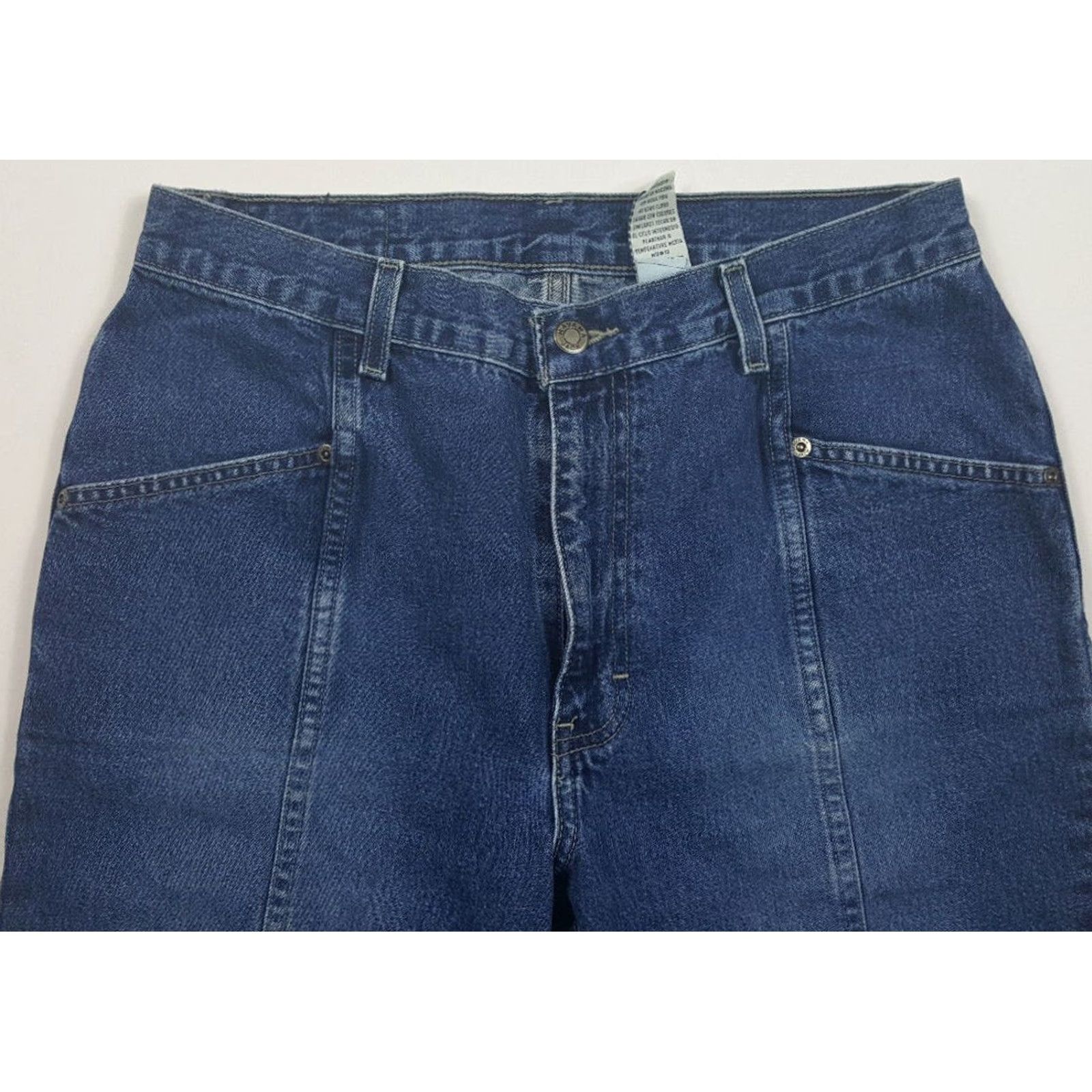 Denime VINTAGE Havana Jack's Cafe Jeans Mom Blue 12 Denim 90s Retro Womens Classic Rise Medium Wash Regular Zip Pants Size 34" / US 12 / IT 48 - 2 Thumbnail