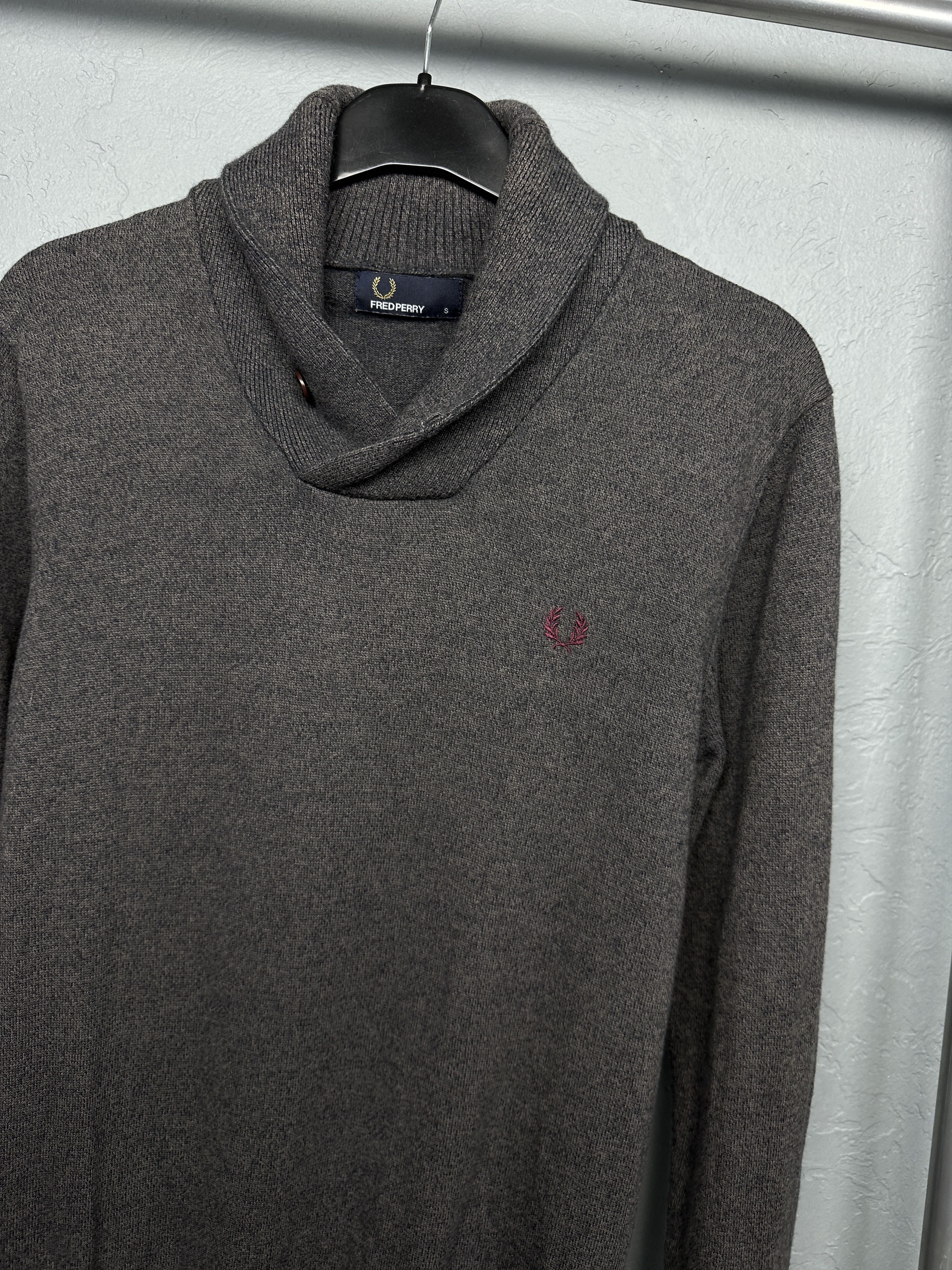 Fred Perry Fred Perry Merino Wool Mens Cardigan Sweater Jumper Size US S / EU 44-46 / 1 - 2 Thumbnail
