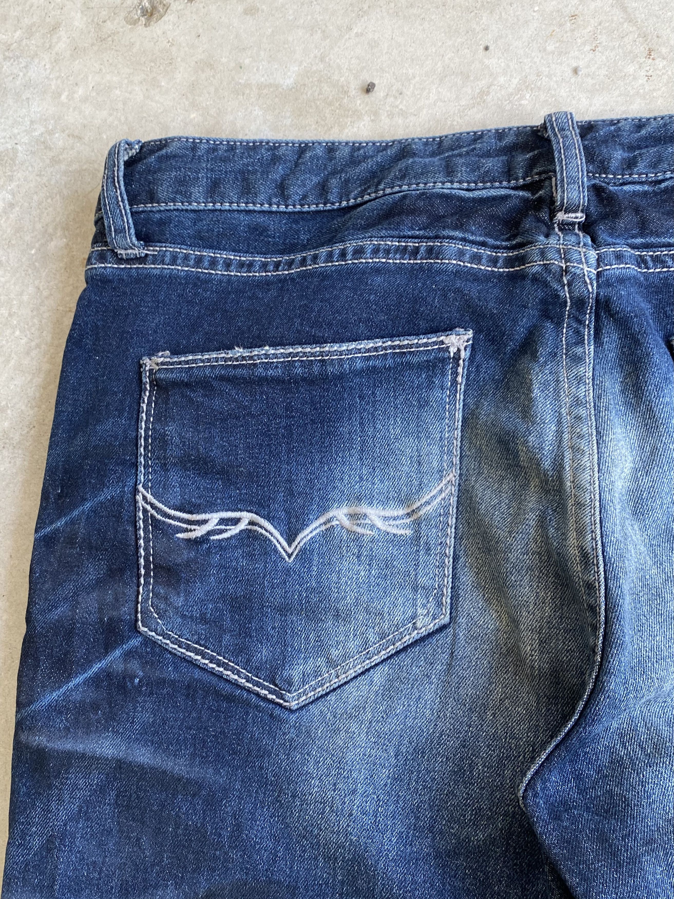 GOSTAR DE FUGA Fuga Honeycomb Slash washed indigo denim like le grande bleu Size US 32 / EU 48 - 9 Thumbnail