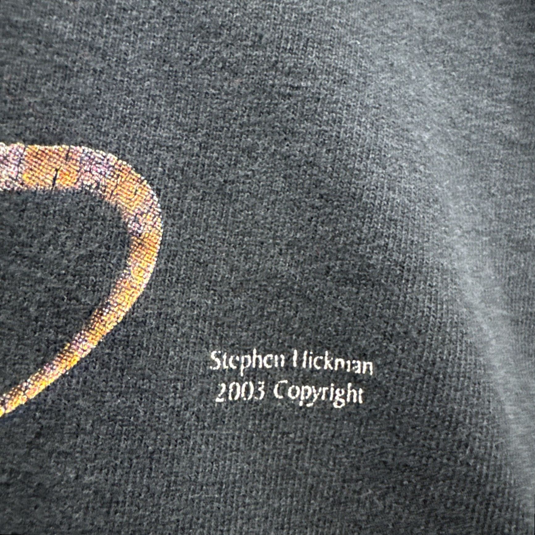 Fruit Of The Loom VINTAGE 00’s Steven Hickman Dragon The Fantasy Of Art RARE Black T-Shirt Men’s L Mens Size US L / EU 52-54 / 3 - 3 Thumbnail