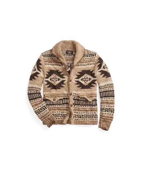 RRL Ralph Lauren Handwoven Cardigan with Tribal Pattern Size US XS / EU 42 / 0 - 1 Preview