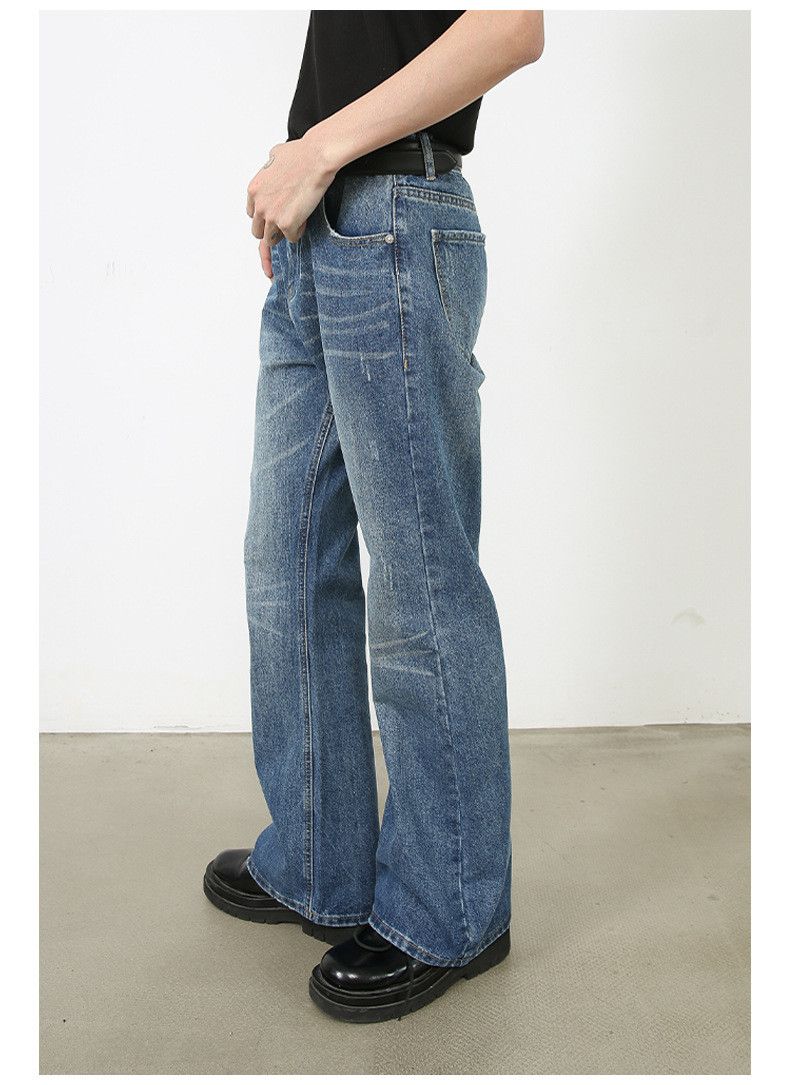Japanese Brand × Jean Washed loose straight-leg personalized flared jeans Size US 32 / EU 48 - 3 Thumbnail