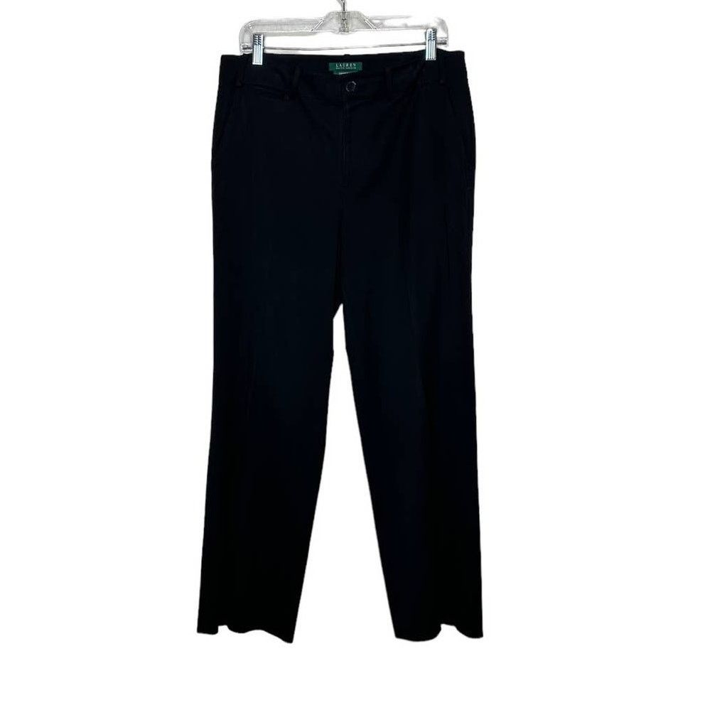 Ralph Lauren Ralph Lauren black flat front pants size 10 Size 32" / US 10 / IT 46 - 1 Thumbnail