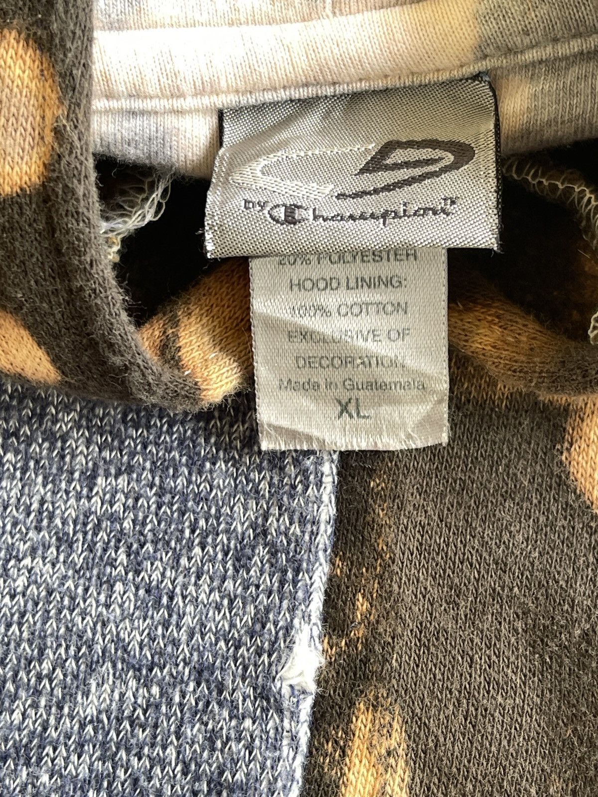 Vintage Vintage Acid Wash Hybrid Hooded Sweater Size US XL / EU 56 / 4 - 16 Thumbnail