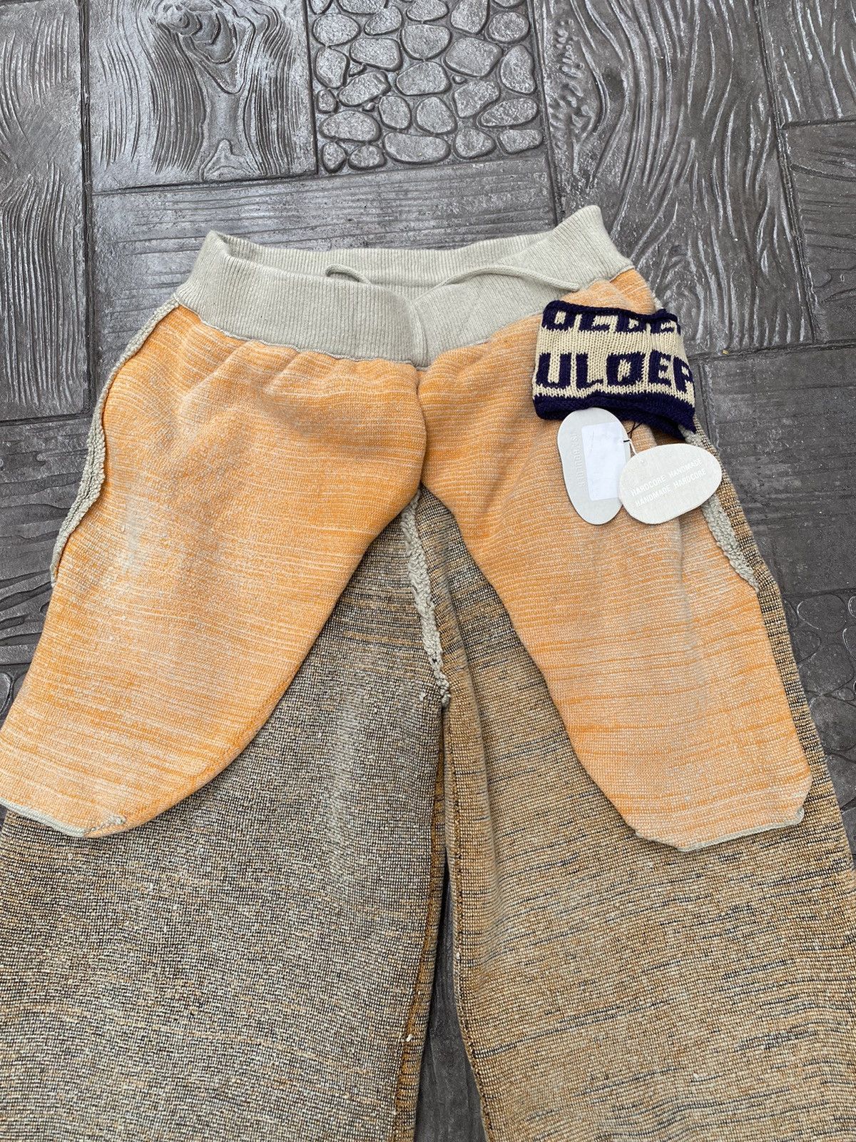 Japanese Brand ISA BOULDER Handmade Towel Balloon Pant / Oatmeal Orange NWT Size US 31 - 10 Thumbnail
