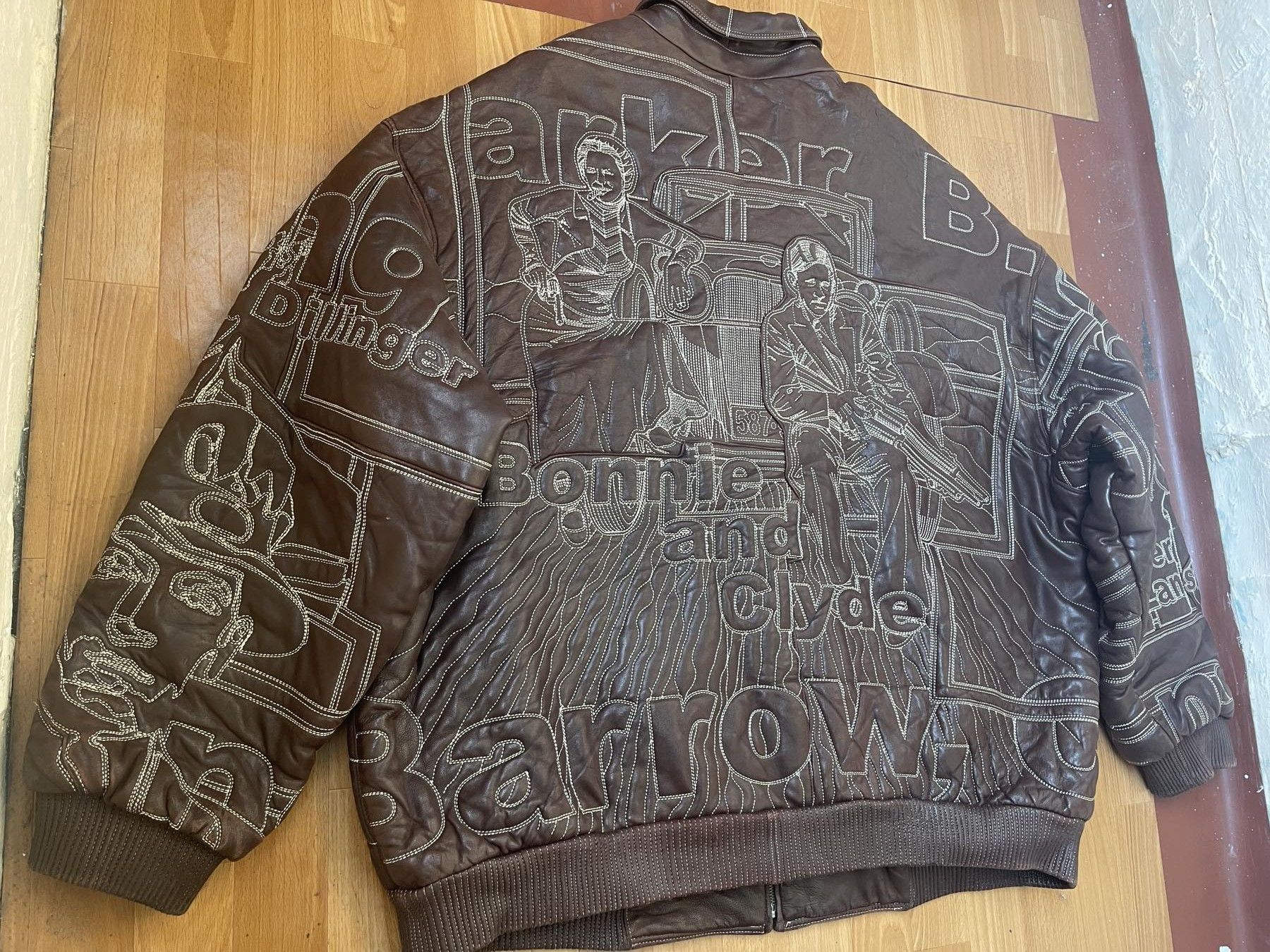 Pelle Pelle Pelle Pelle leather jacket, mafia gangster Marc Buchanan 3XL Size US XXL / EU 58 / 5 - 14 Thumbnail