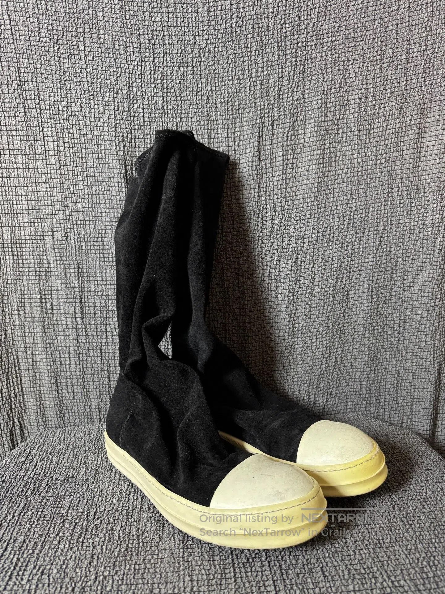 classic rick owens suede ankle boots.