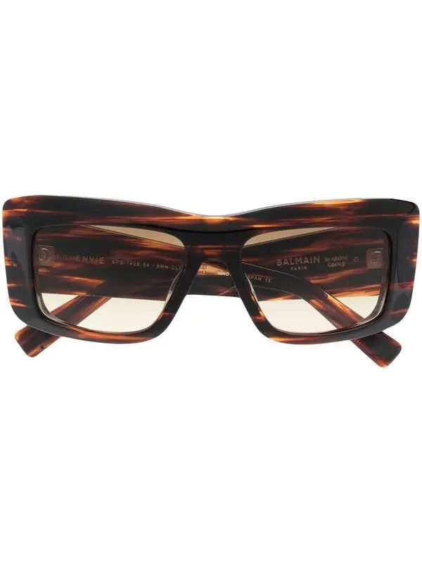 Balmain o1s1wg111225 Size:OS/Envie Square Sunglasses in Brown Size ONE SIZE - 2 Thumbnail