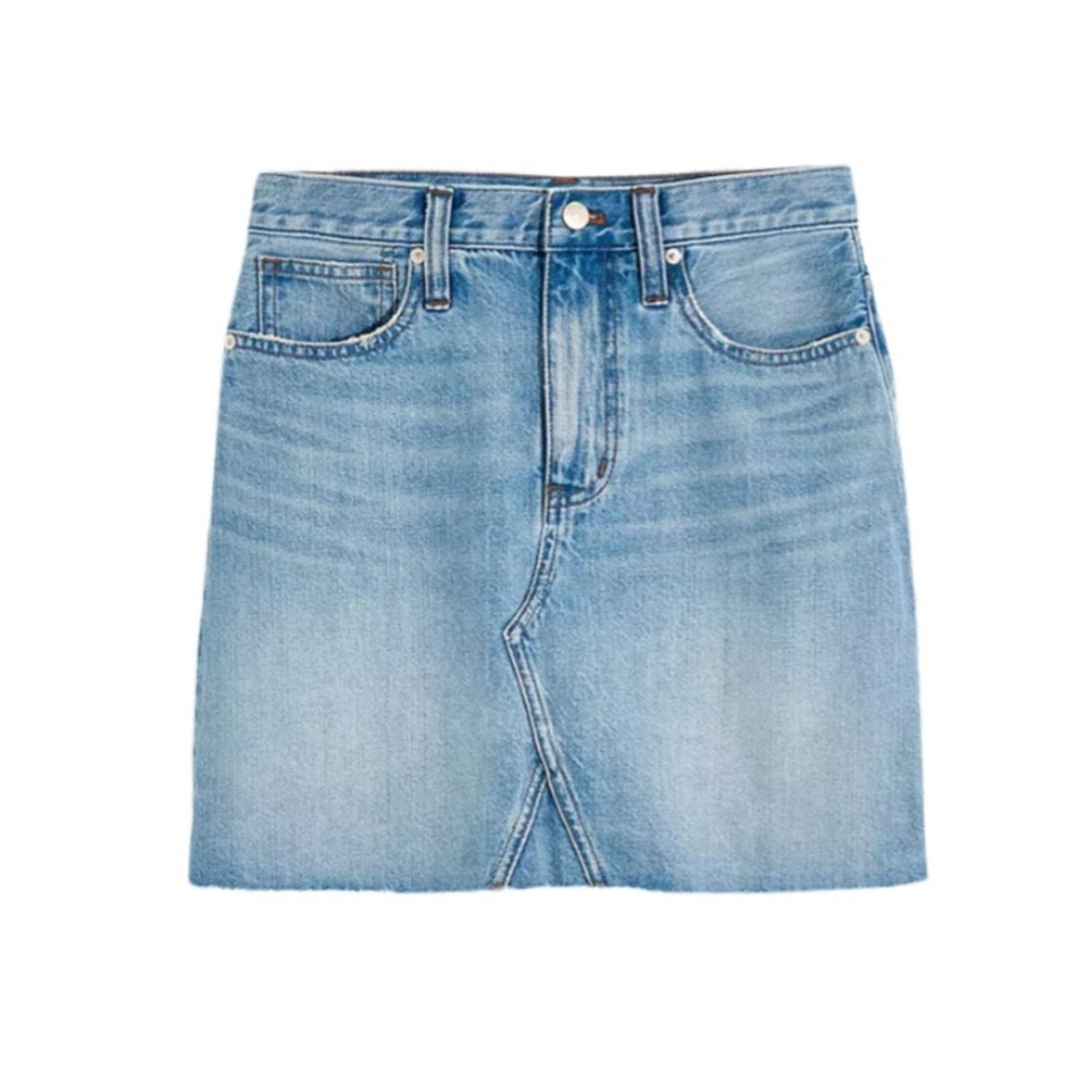 Madewell Madewell Rigid Denim A-Line Mini Skirt in Lovell Size 27 Size 27" / US 4 / IT 40 - 1 Thumbnail