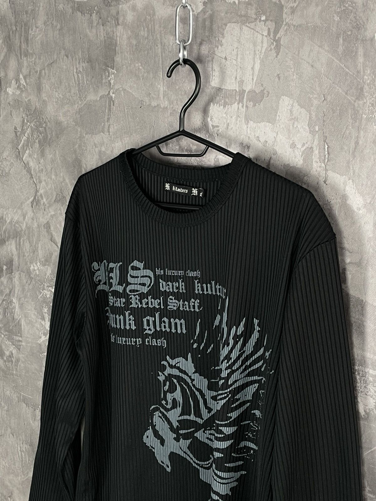 Affliction × Japanese Brand Crazy Y2K Design Affliction Style Long Sleeve Tee Size US XXL / EU 58 / 5 - 7 Thumbnail