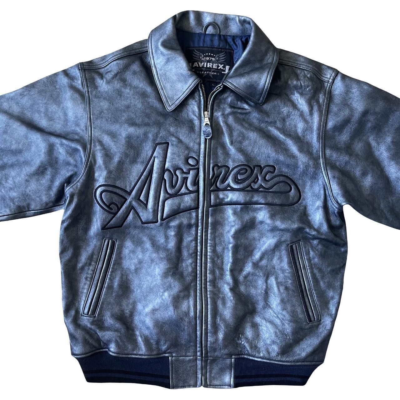 Avirex × Vintage Avirex Leather Varsity Jacket Size US L / EU 52-54 / 3 - 3 Thumbnail