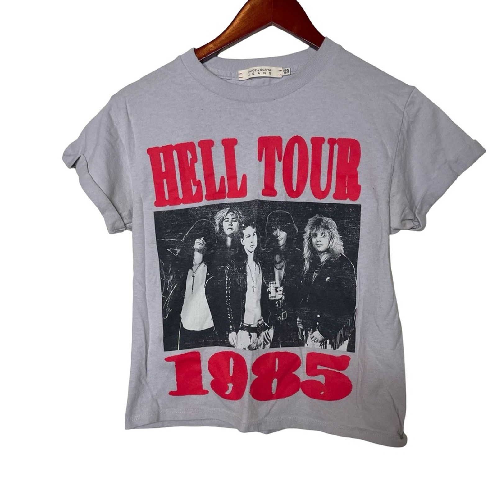 Alice + Olivia Alice & Olivia Guns 'n' Roses Hell Tour Band Tee S M Size S / US 4 / IT 40 - 5 Thumbnail