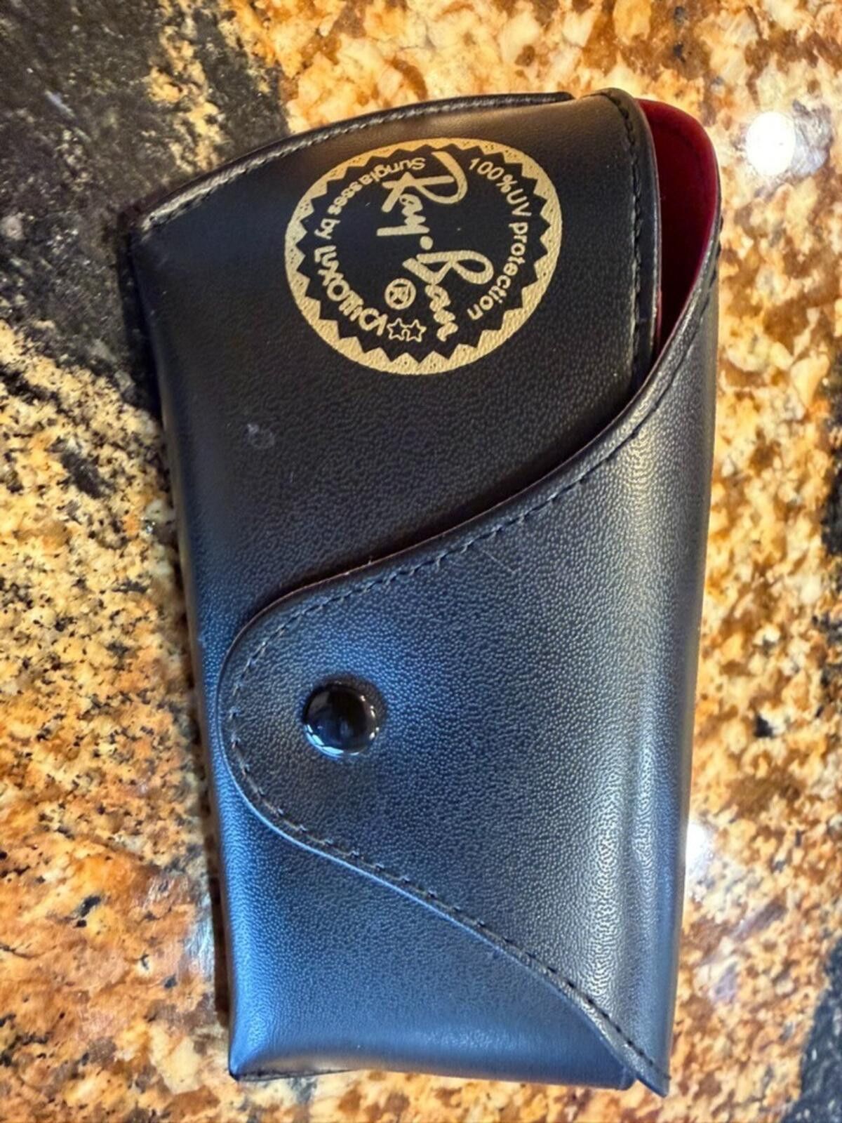 RayBan Authentic RayBan Leather Case-Black Size ONE SIZE - 4 Thumbnail