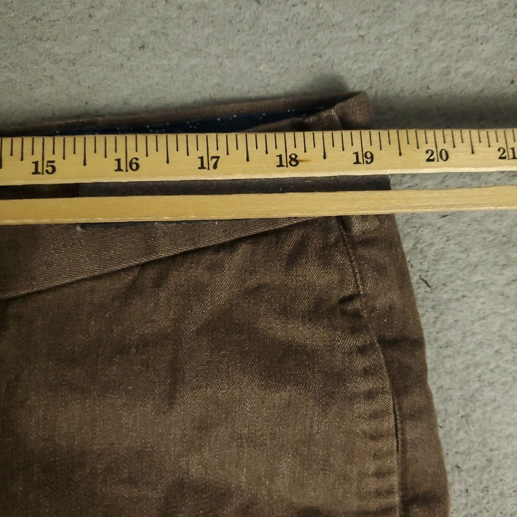 Peter Millar Peter Millar Pants Mens 38 X 32 Brown Cotton Chino Trousers SlAsh Pocket Flat Front Regular Comfort Vintage No Size US 38 / EU 54 - 3 Thumbnail