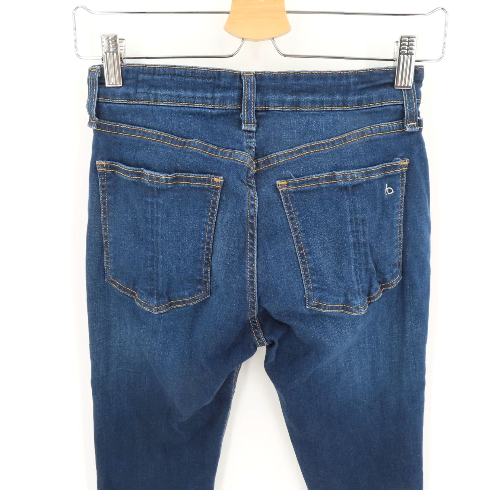 Rag & Bone rag & bone Jeans Womens 25 Cate Mid Rise Ankle Skinny Dark Wash Blue Denim Pants Jeans Size 42" / US 20 - 4 Thumbnail