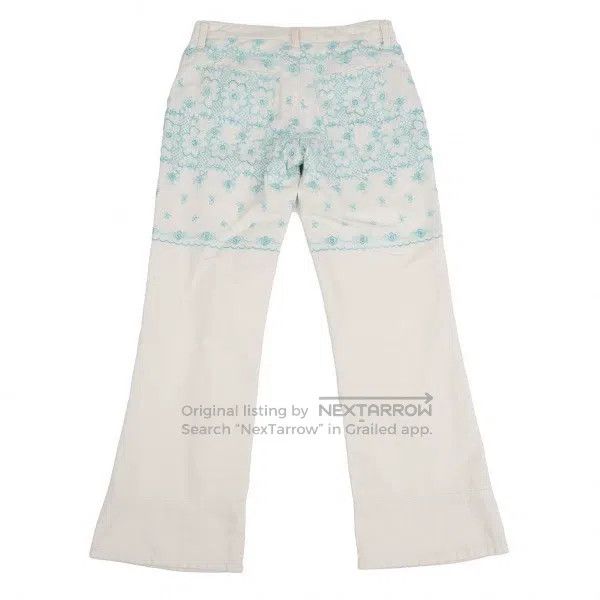 Junya Watanabe Junya Watanabe size M White vintage embroidered floral pan Size 22" - 2 Thumbnail
