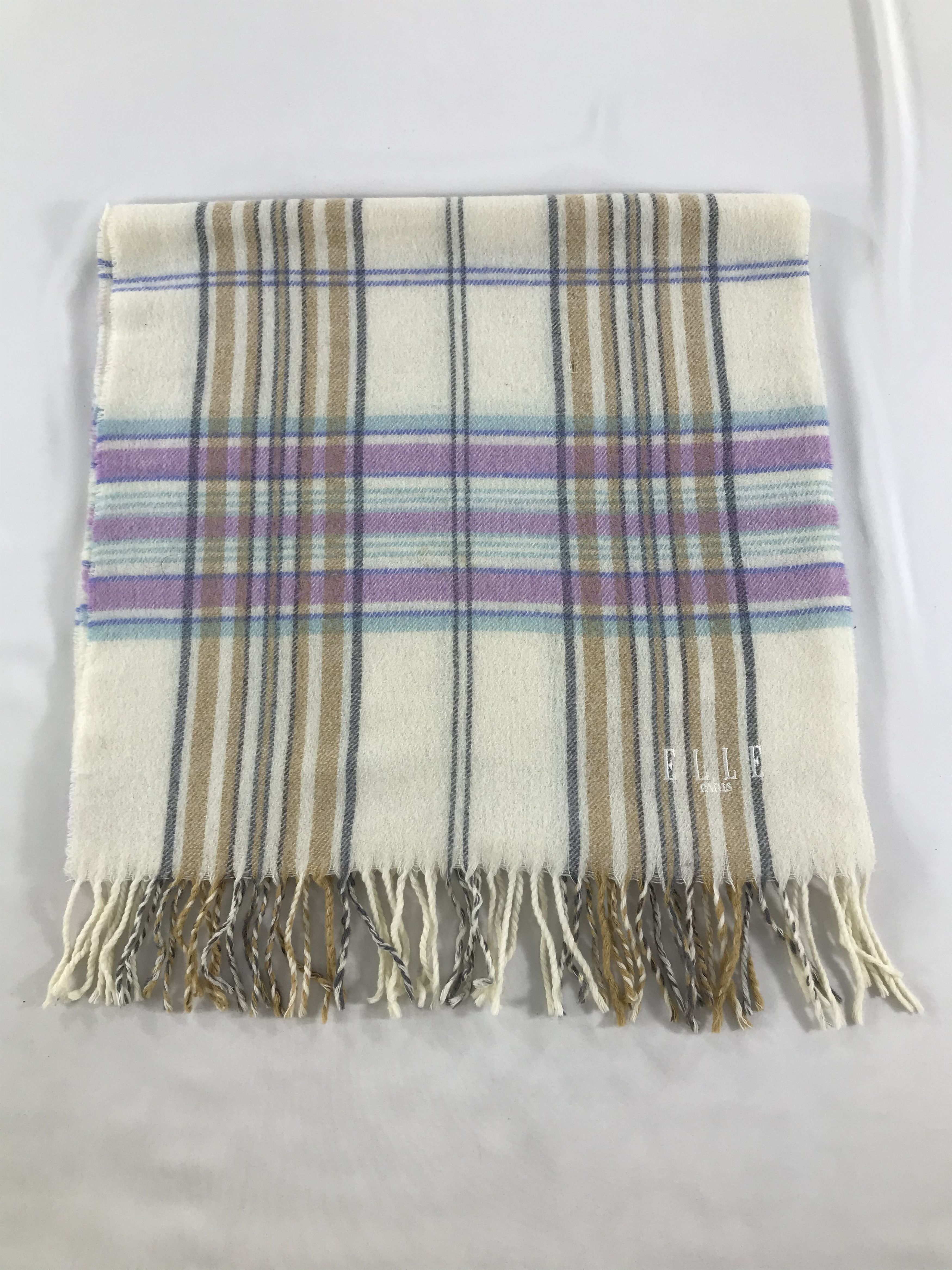 Vintage Elle Scarf Muffler Wool V161 Size ONE SIZE - 2 Thumbnail