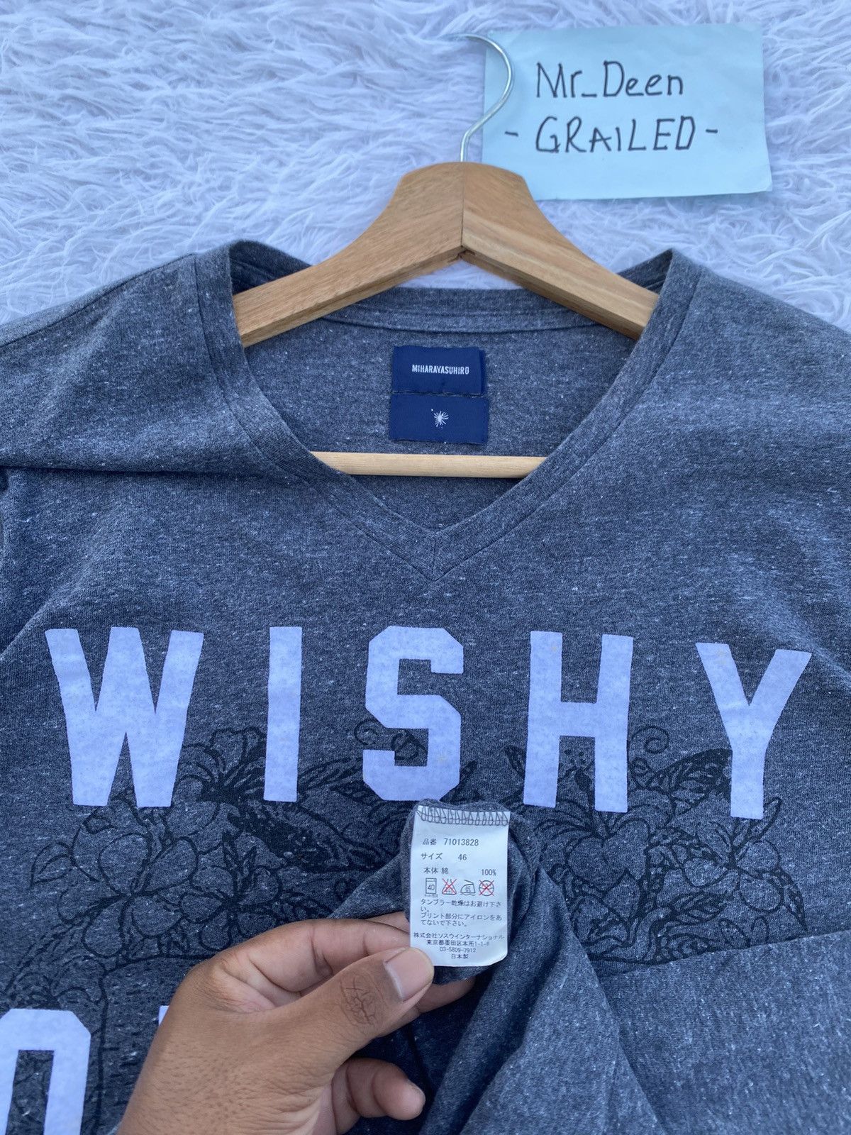 Maison MIHARA YASUHIRO Rare Miharayasuhiro “WISHYOUWEREHERE” Tshirt Size US S / EU 44-46 / 1 - 10 Thumbnail