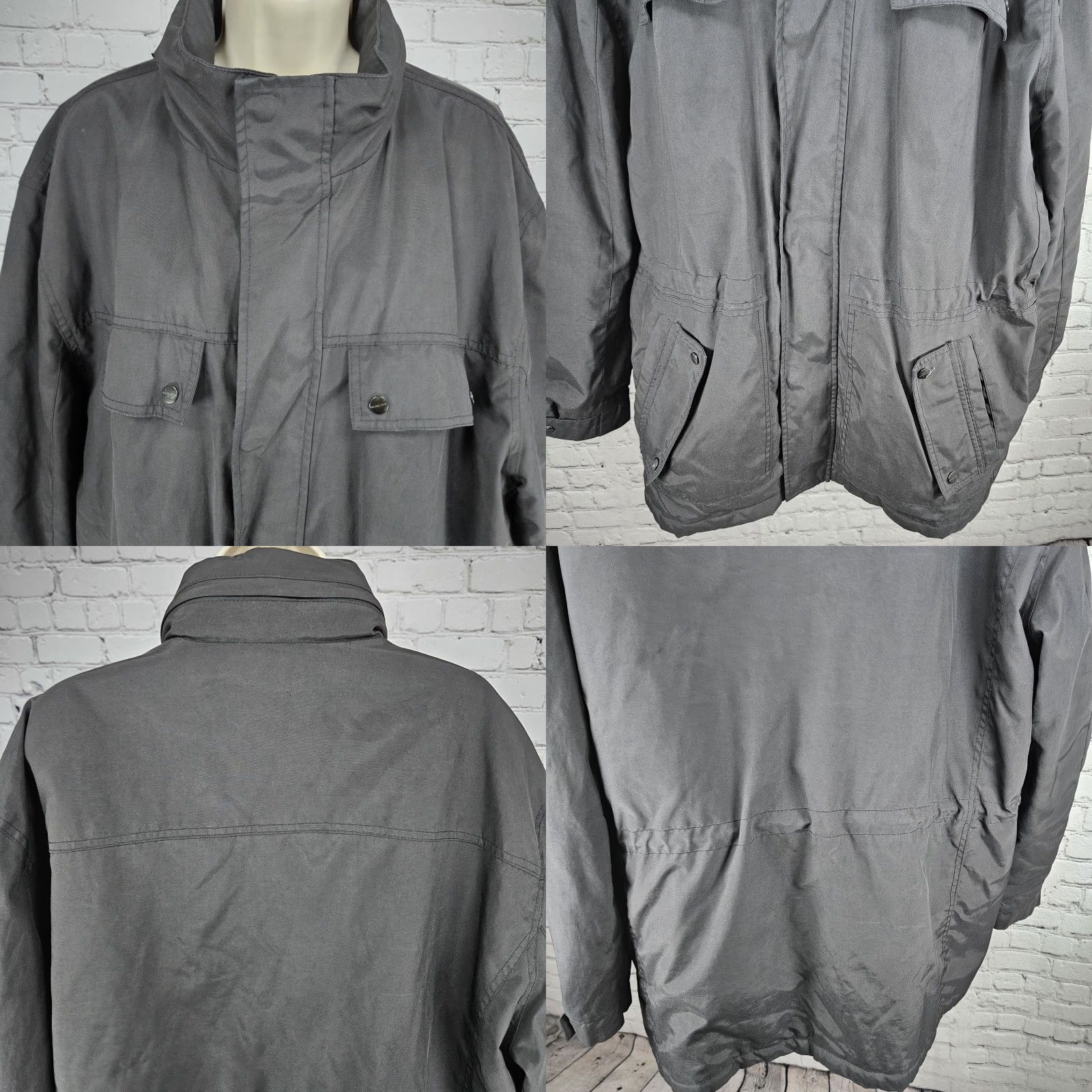 Michael Kors Michael Kors Jacket Women 2X Black Hooded Insulated Snap Zip Utility Pockets Lined Polyester Mid-Length Classic Outdoor Size XXL / US 16-18 / IT 52-54 - 8 Thumbnail