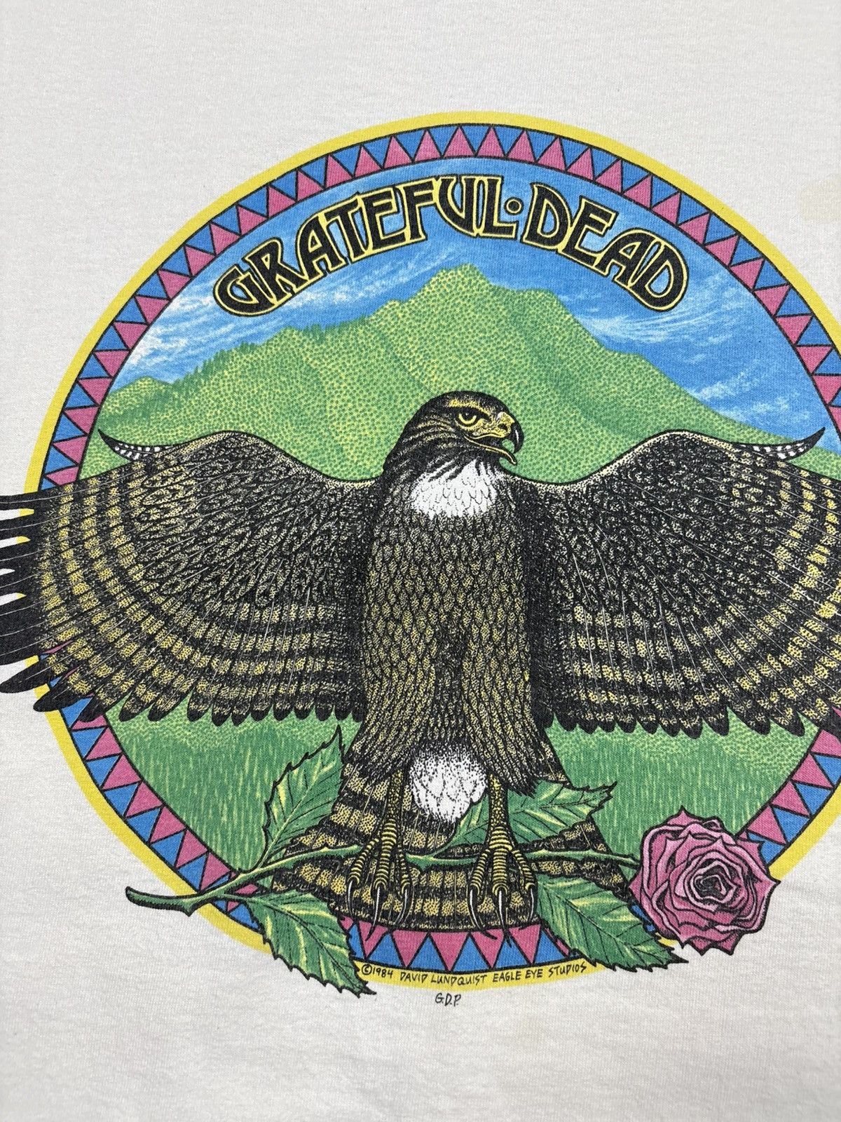 Band Tees Vintage 1984 Grateful Dead Eagle David Lundquist 90s T-Shirt Size US XL / EU 56 / 4 - 11 Thumbnail