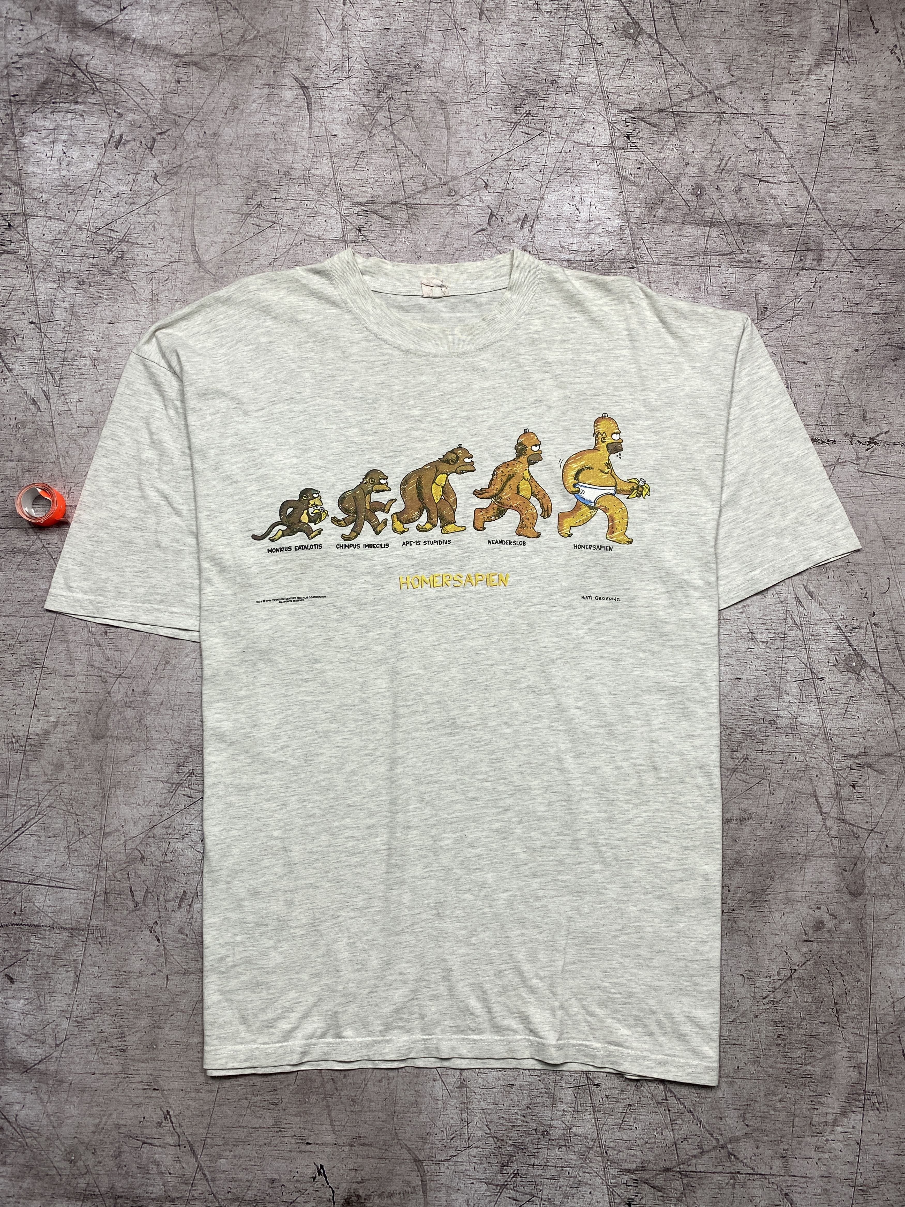 The Simpsons × Vintage 1996 The Simpsons Vintage T-shirt Homersapien Size US L / EU 52-54 / 3 - 1 Thumbnail