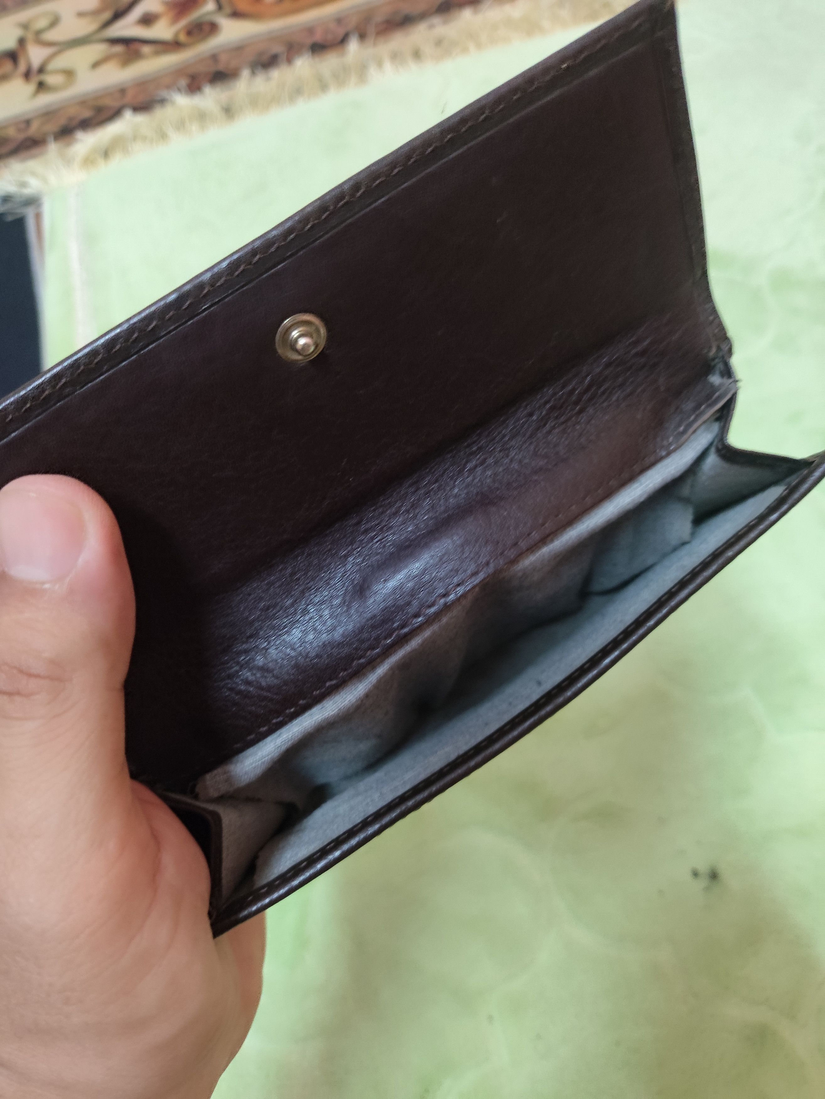 Leather × Vintage OLD Vintage Leather (G u c c i) Wallet with Steel Logo Size ONE SIZE - 22 Thumbnail