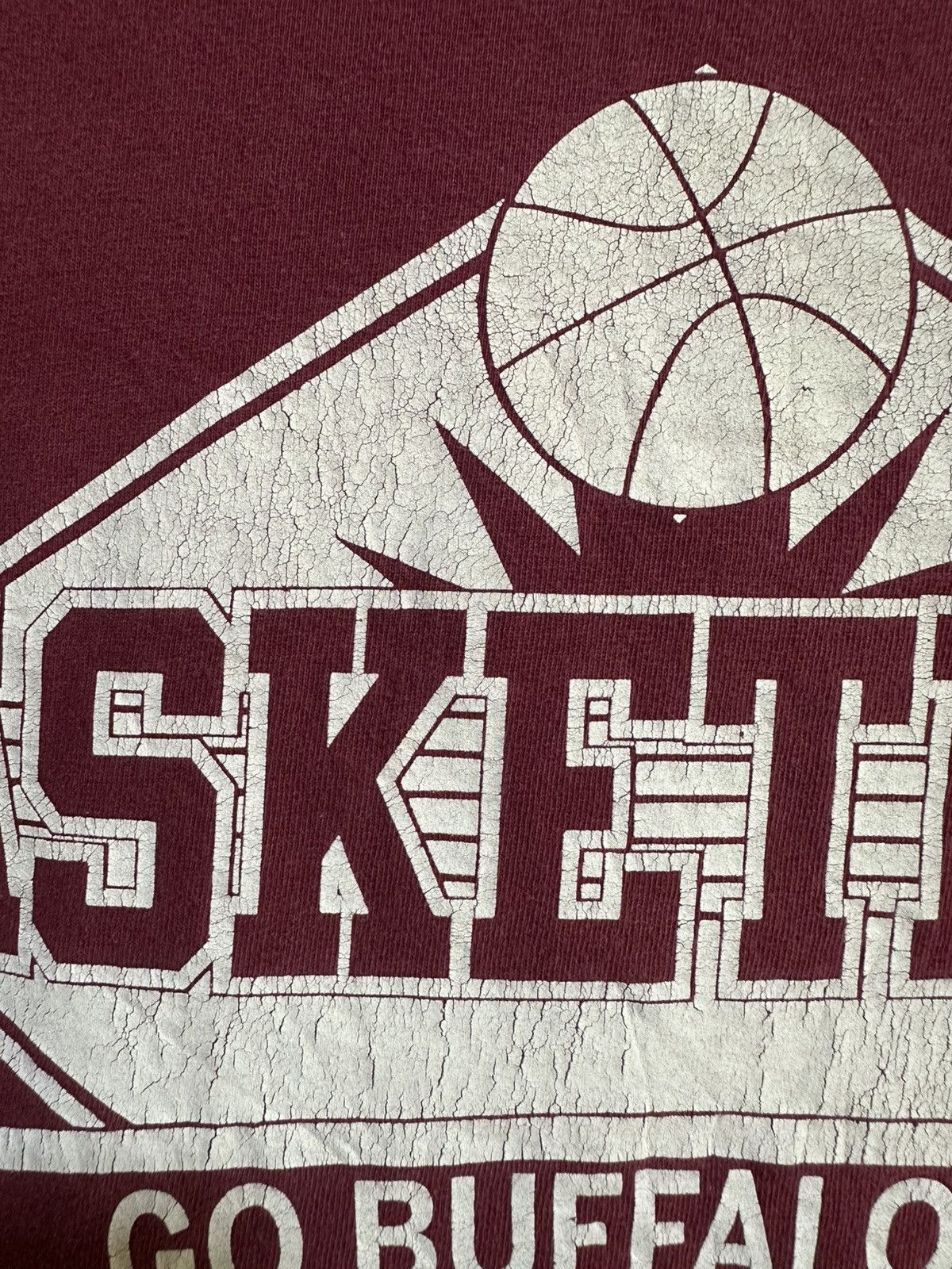 NBA × Sears × Vintage Vintage BasketBall Go Buffaloes Faded Tee Size US XL / EU 56 / 4 - 3 Thumbnail