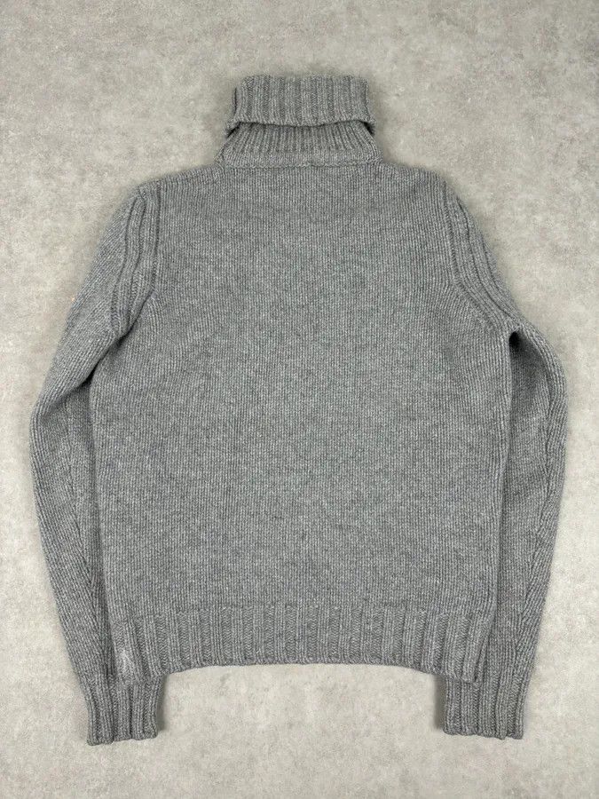 Dsquared2 AW2007 Dsquared2 Grey Wool Embroidered Patch Turtleneck Size US S / EU 44-46 / 1 - 6 Thumbnail