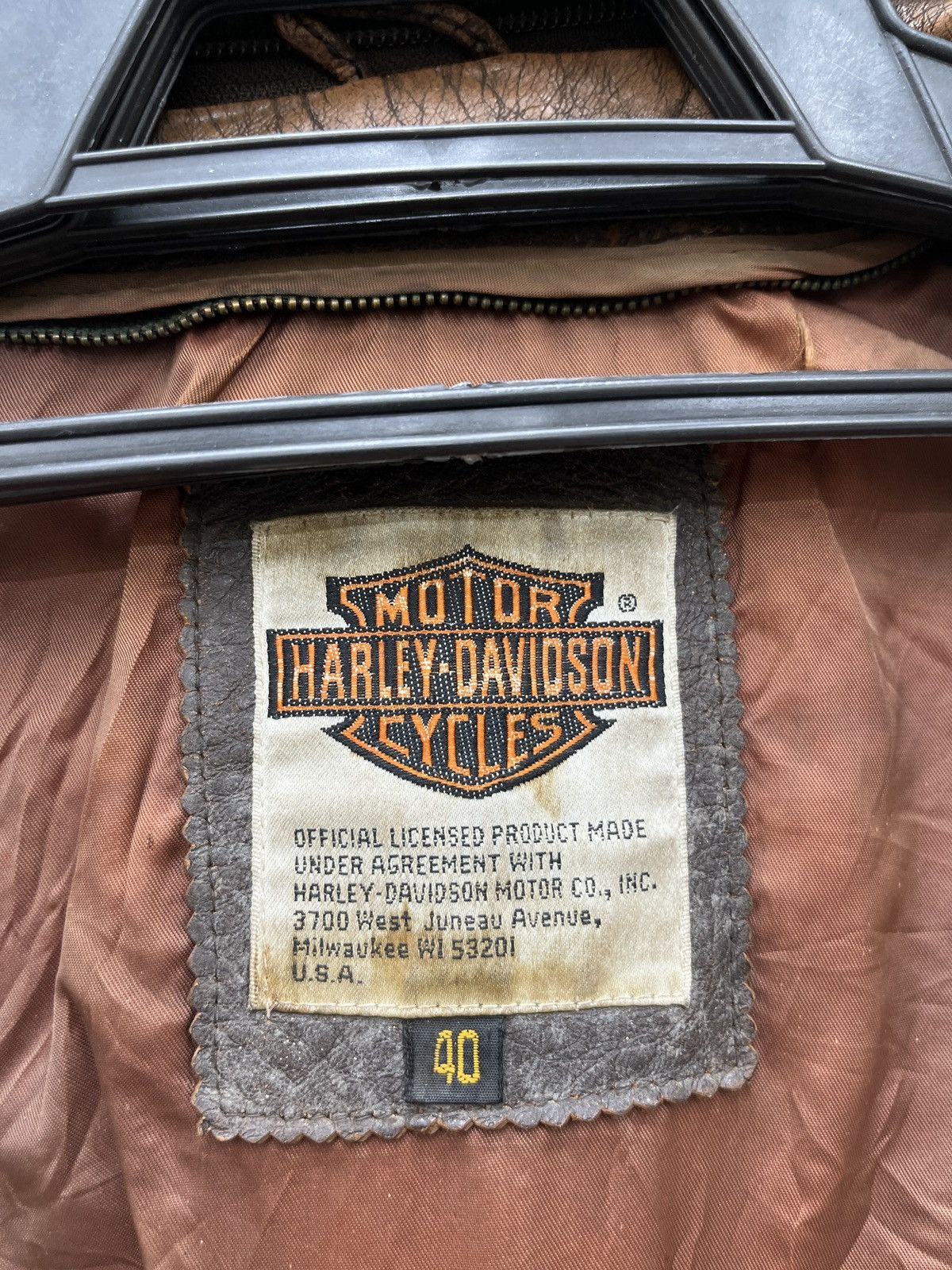Harley Davidson A(38)🔥🔥🔥STEALS VTG HARLEY DAVIDSON LEATHER JACKET Size US M / EU 48-50 / 2 - 8 Thumbnail