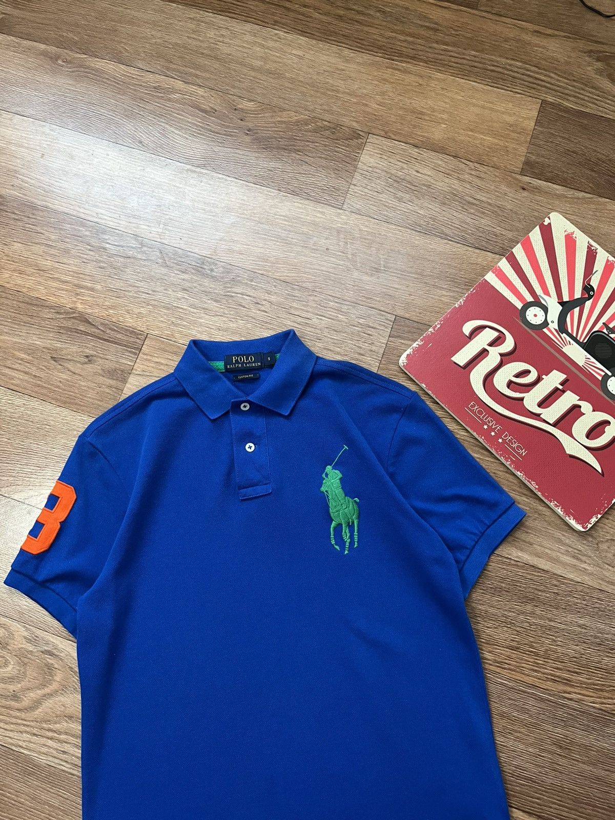 Polo Ralph Lauren Vintage Polo Ralph Lauren Big Pony #3 Custom Polo T Shirt Size US S / EU 44-46 / 1 - 2 Thumbnail