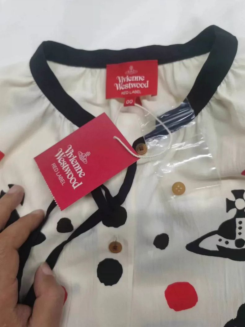 Other Vivienne Westwood Round collar printed casual shirt Size XS / US 0-2 / IT 36-38 - 5 Thumbnail