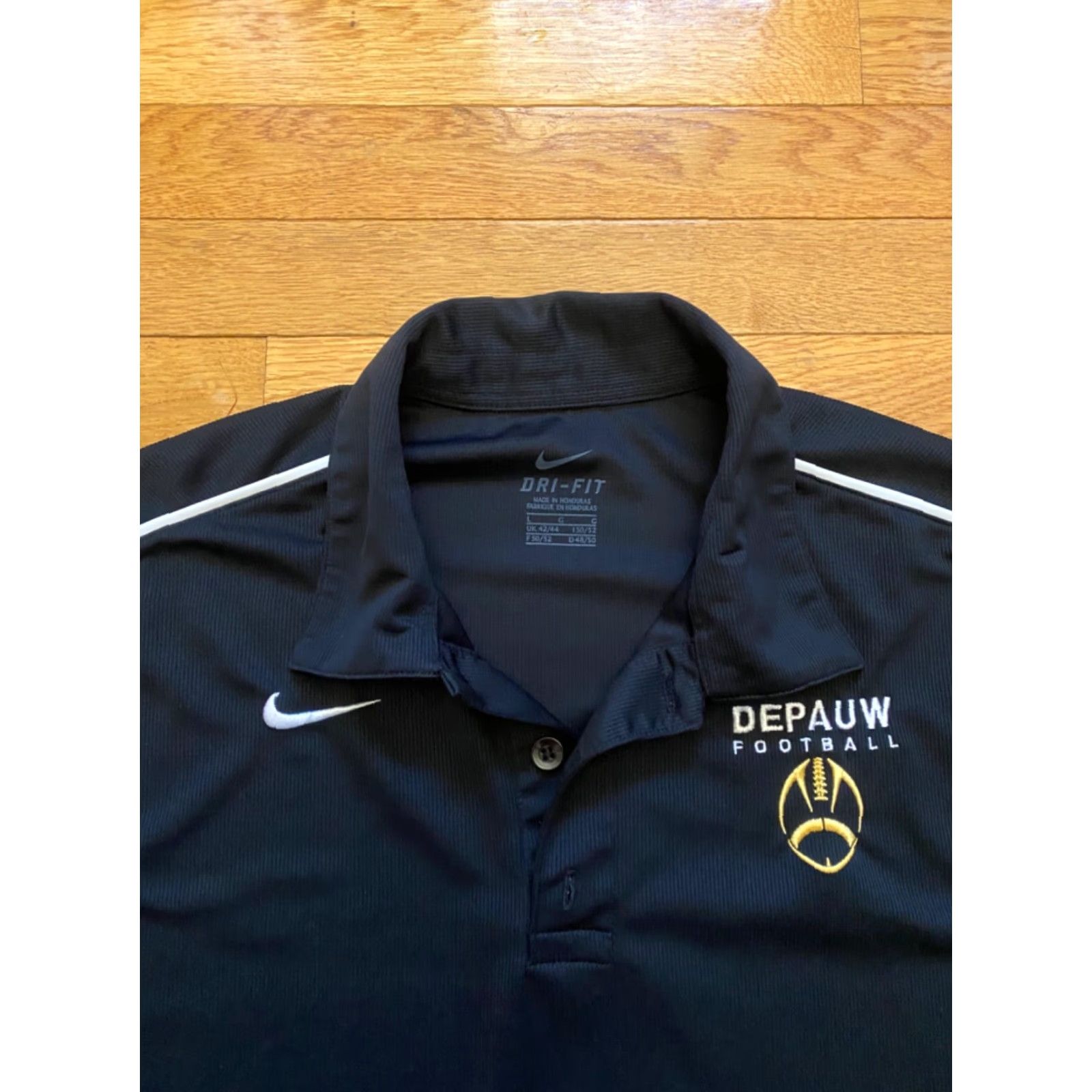 Nike Nike Mens L T-Shirt College Football Monon Bell DePauw University 90s Vintage White Shirt Size US L / EU 52-54 / 3 - 3 Thumbnail