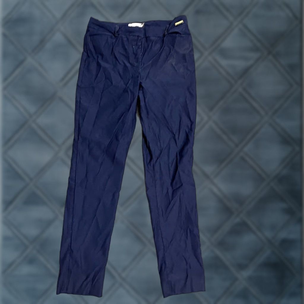 Calvin Klein Calvin Klein Womens Dress Pants Size 6 Stretch Front Pocket Navy Blue Size 28" / US 6 / IT 42 - 1 Thumbnail