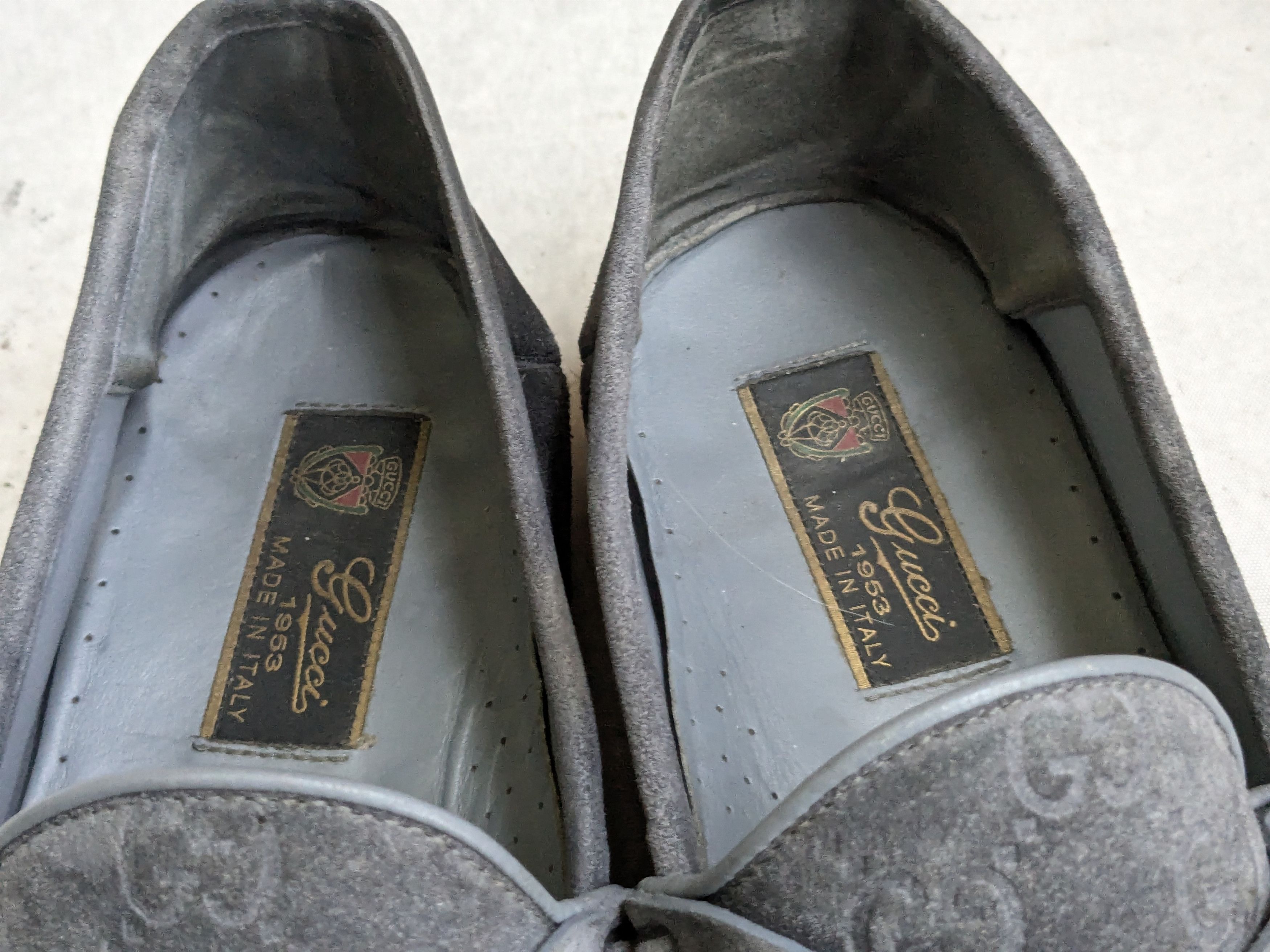 Gucci Gucci Horsebit Loafers Blue Suede Monogram 9.5 Size US 9.5 / EU 42-43 - 2 Thumbnail