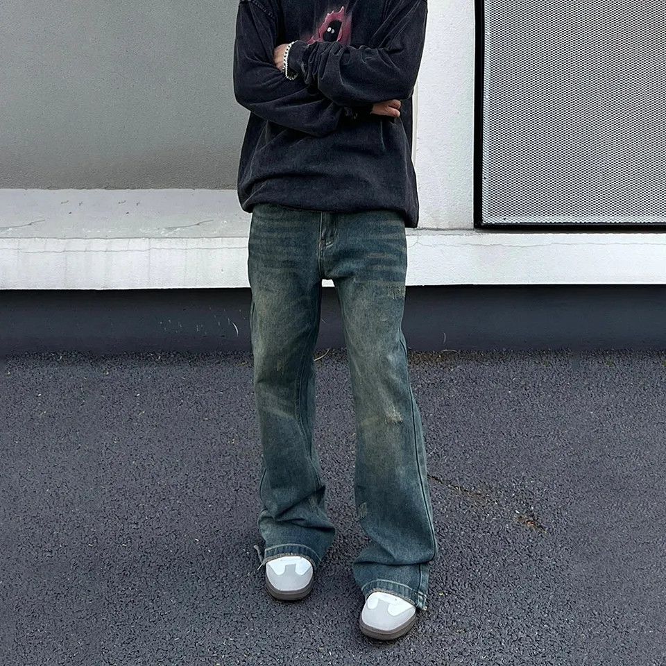 Japanese Brand × Jean × Vintage Wide Leg Loose Flared Jeans Size US 32 / EU 48 - 1 Thumbnail