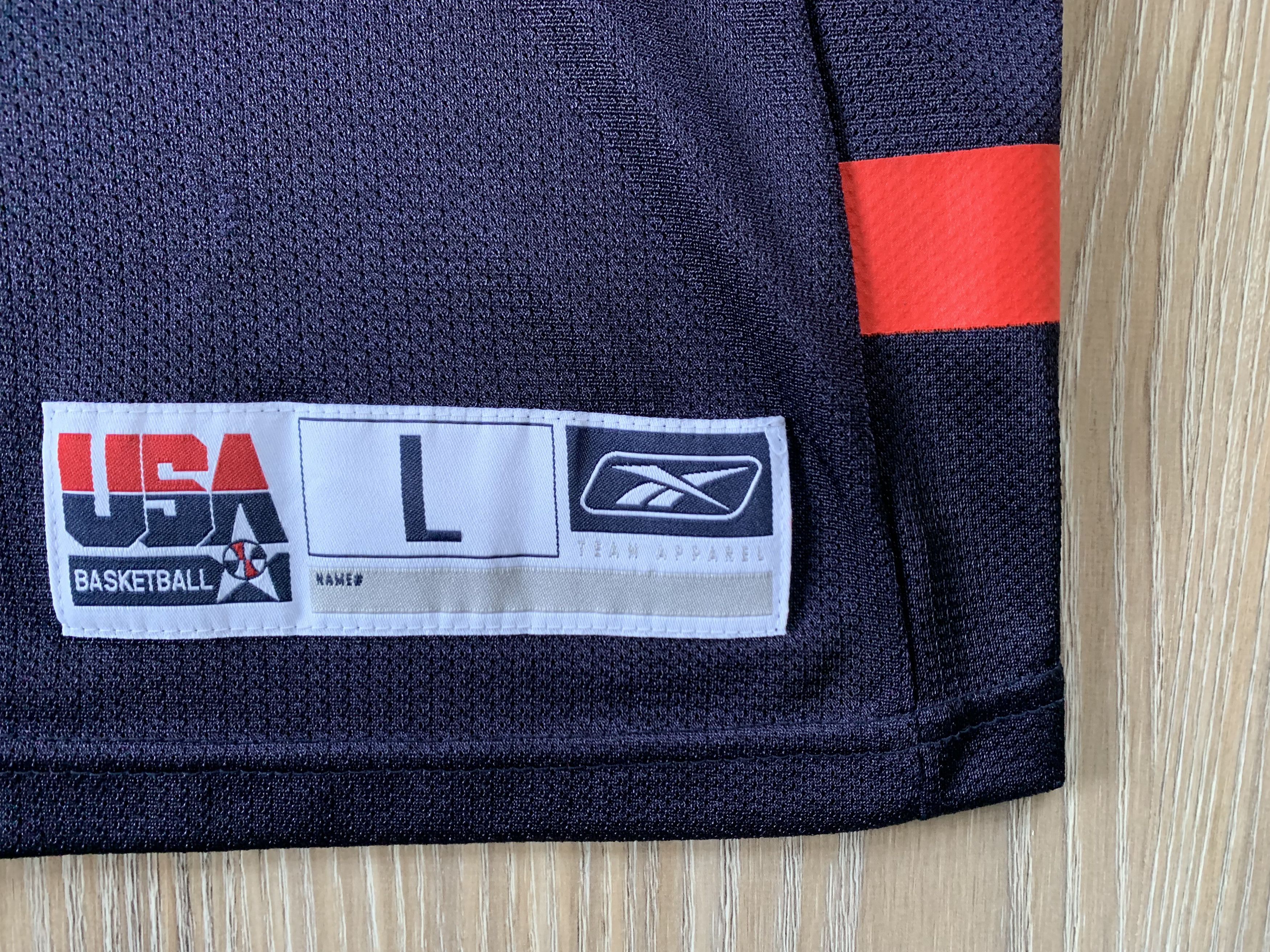 NBA × Reebok × Vintage Vintage Reebok USA Basketball Allen Iverson #4 Jersey Size US L / EU 52-54 / 3 - 5 Thumbnail
